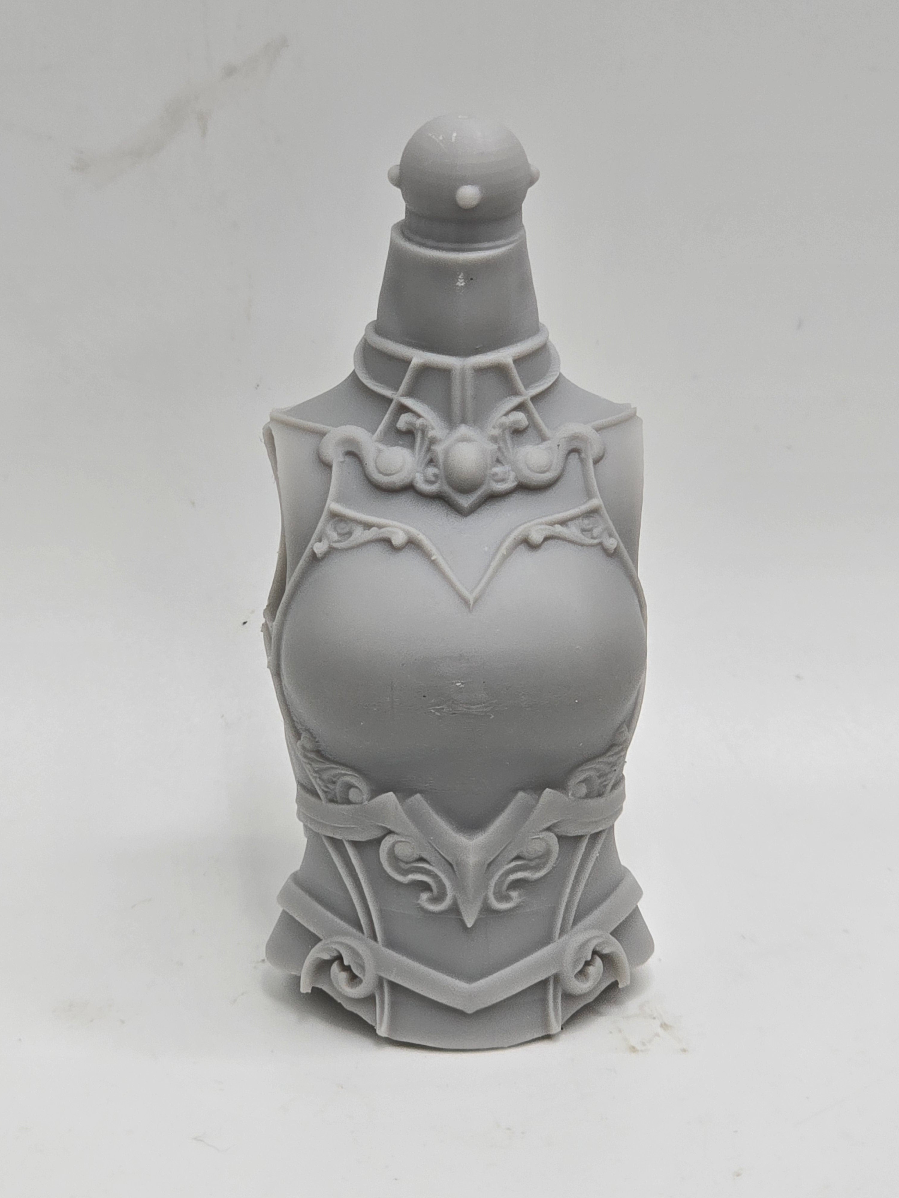 3d Printed Mythic Legions Scale Head 2.0 Valkyrie Torso 1:12 6" Scale.