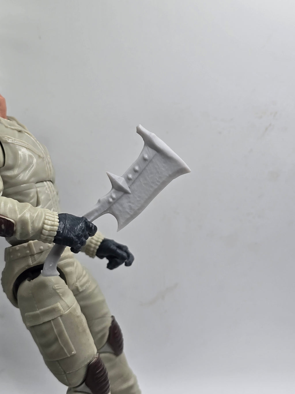 Custom 3d Printed Compatible Classified Legends Comic Multiverse Mythic Legions Ring Movie Orc Small Axe 1:12 6" Scale.