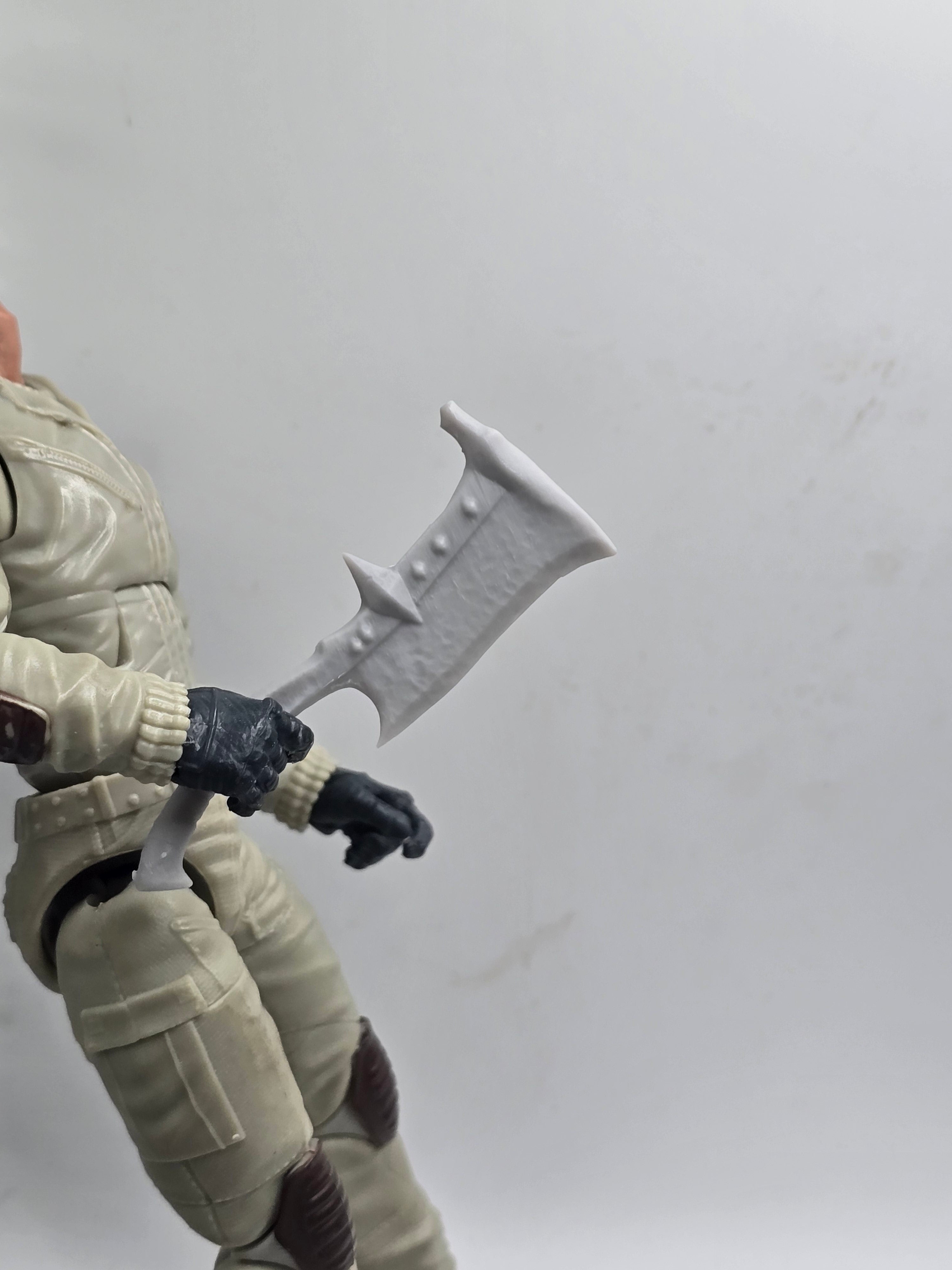 Custom 3d Printed Compatible Classified Legends Comic Multiverse Mythic Legions Ring Movie Orc Small Axe 1:12 6" Scale.