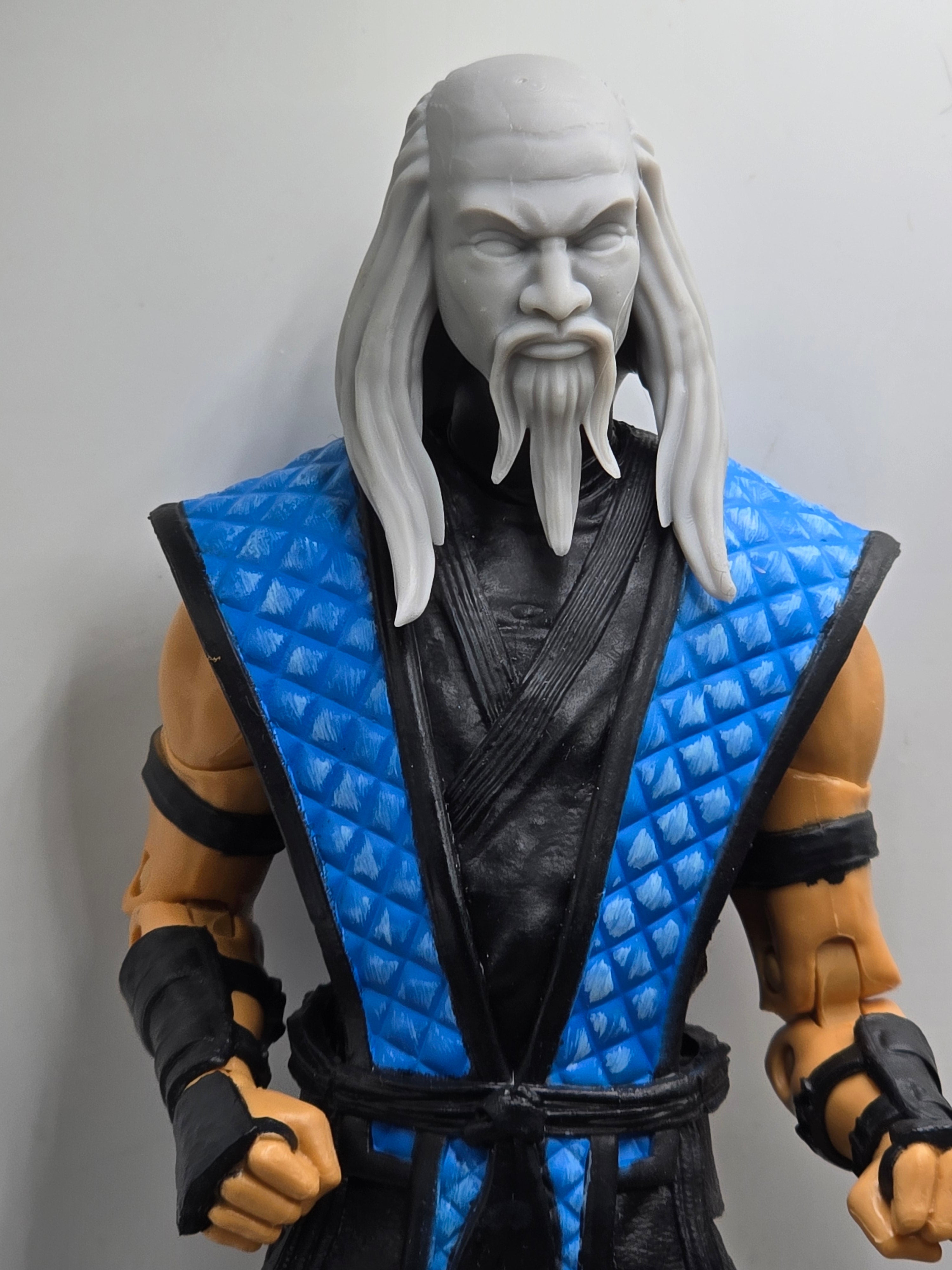 Custom 3d Printed Classified Legends Compatible Comic Multiverse Video Game Combat of Mortals Shang Sun Head#3 1/12 1-10 1/18 Scale