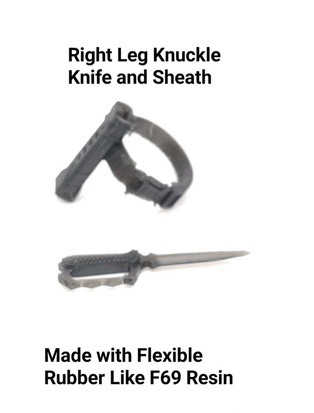 Custom 3d Printed Compatible Classified Legends Comic Multiverse Flexible Knuckle Knife Sheath 1:12 6" Scale.