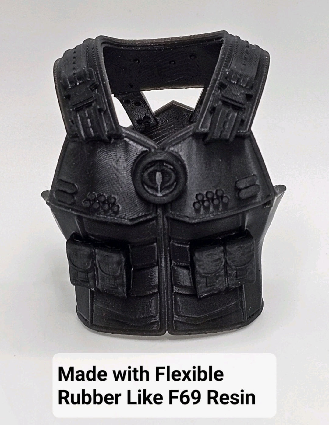Custom 3d Printed Compatible Classified Legends Comic Multiverse Cobra v1 Flexible Vest 1:12 6" Scale.