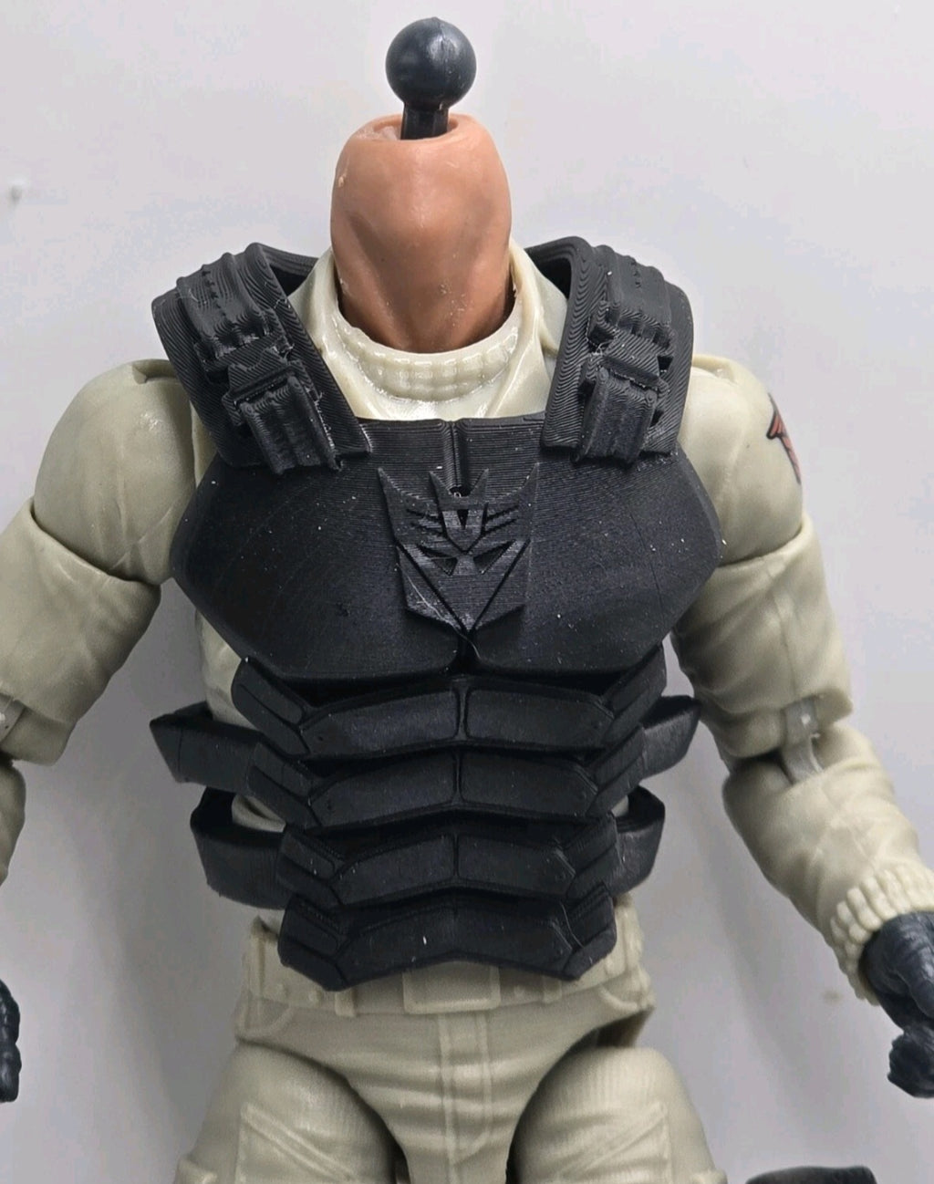 Custom 3d Printed Compatible Classified Legends Comic Multiverse Transformation Decept Flexible Vest 1:12 6" Scale.