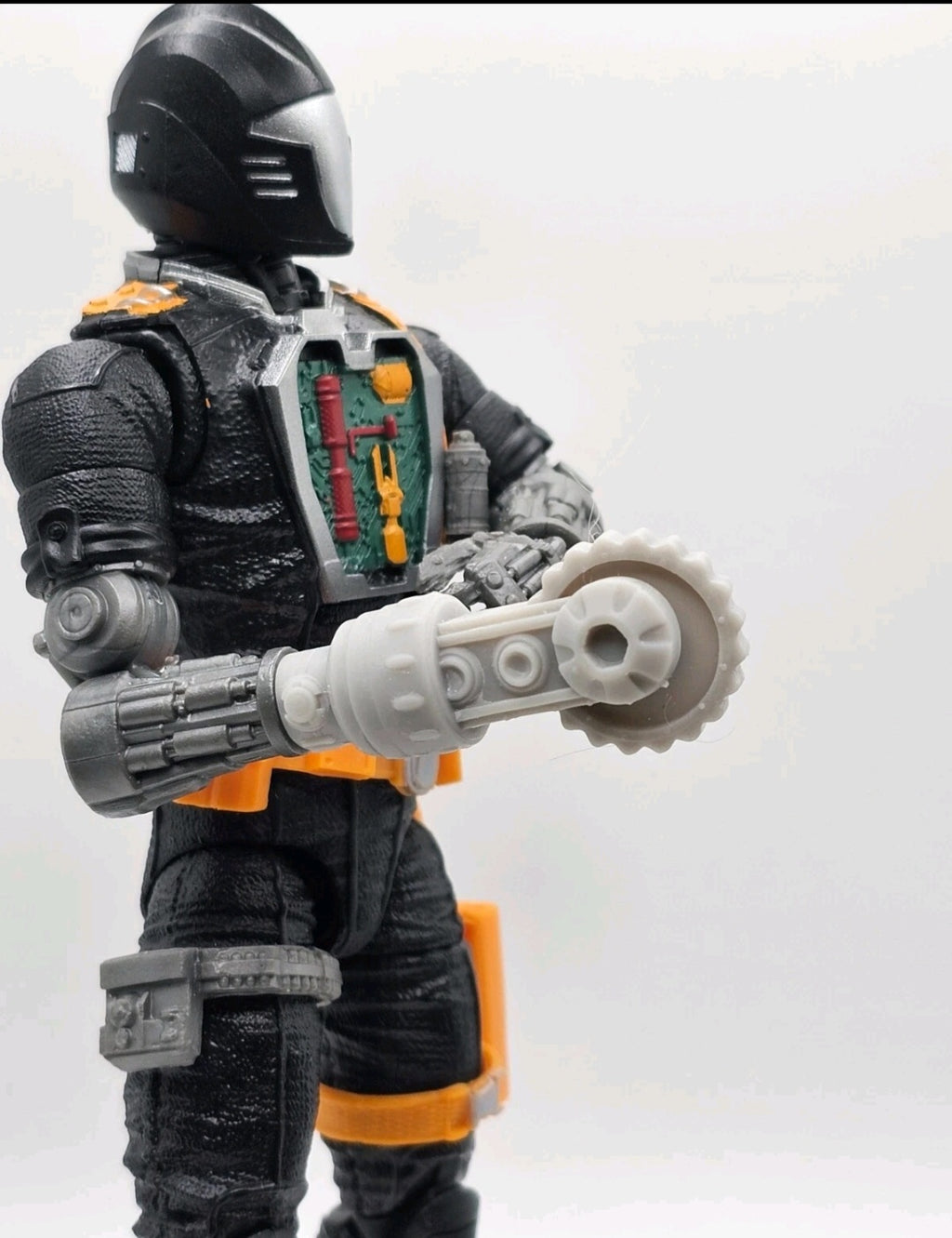 Custom 3d Printed Compatible Classified Legends Comic Multiverse Battle Android Accessory  1:12 6" Scale - Saw/Grinder Accessory