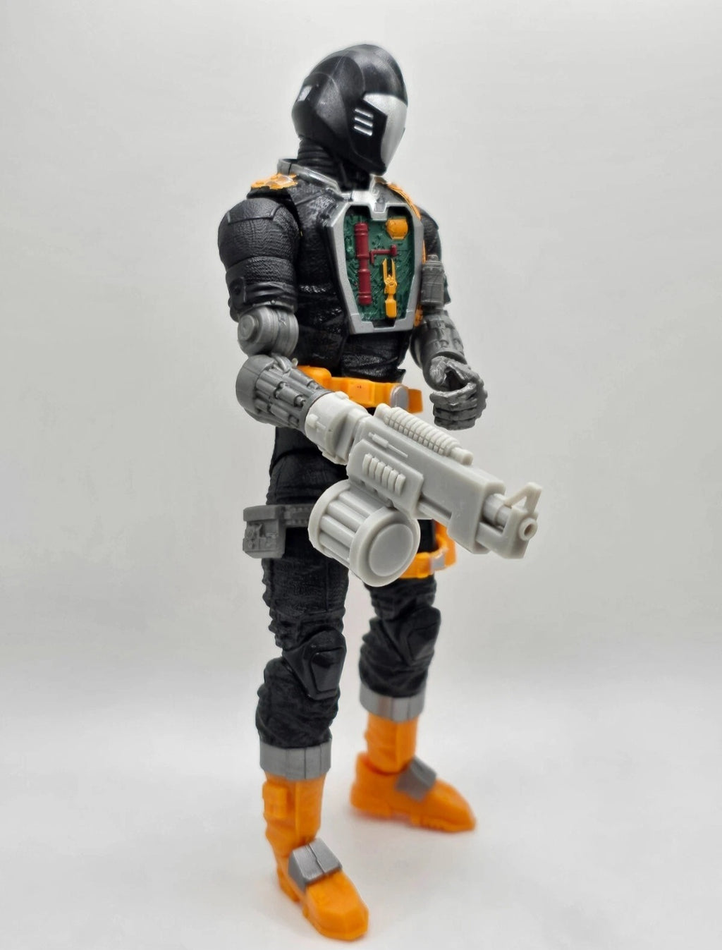 Custom 3d Printed Compatible Classified Legends Comic Multiverse Battle Android Accessory  1:12 6" Scale - Drum Canister Gun Accessory