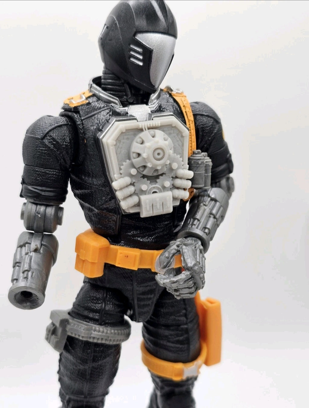 Custom 3d Printed Compatible Classified Legends Comic Multiverse Battle Android Accessory  1:12 6" Scale - Gears Chest Plate Accessory