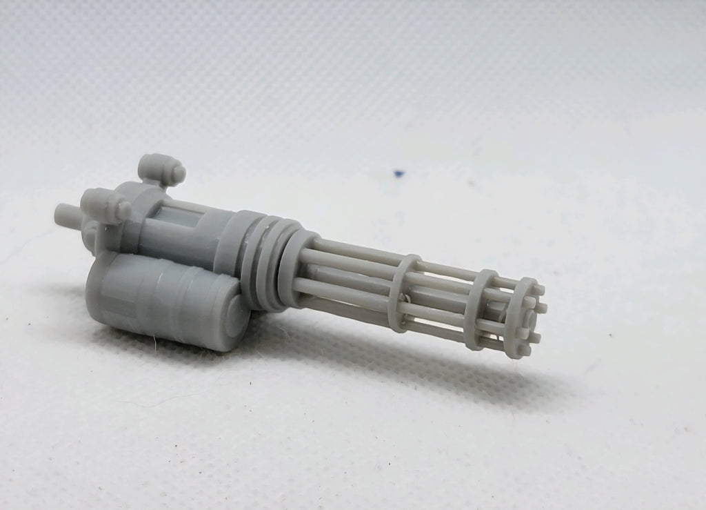 Custom 3d Printed Compatible Classified Legends Comic Multiverse Battle Android Accessory  1:12 6" Scale - Mini Gun Accessory