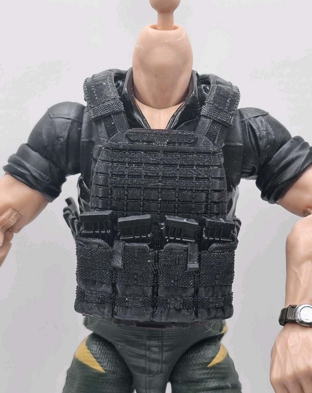 Custom 3d Printed Compatible Classified Legends Comic Multiverse Tacticle v2 Flexible Vest 1:12 6" Scale.