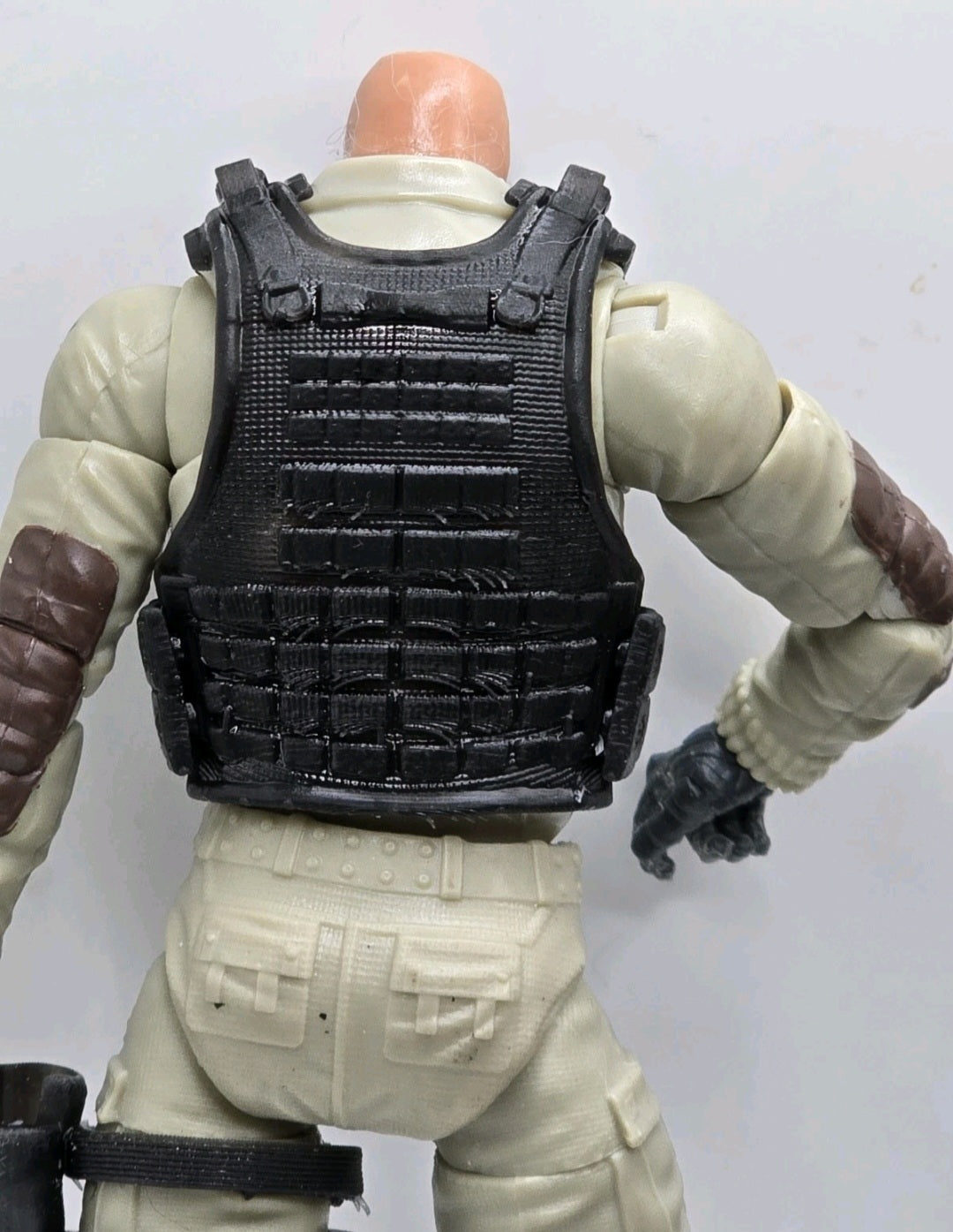 Custom 3d Printed Compatible Classified Legends Comic Multiverse White Skull Vigilante Flexible Vest 1:12 6" Scale.