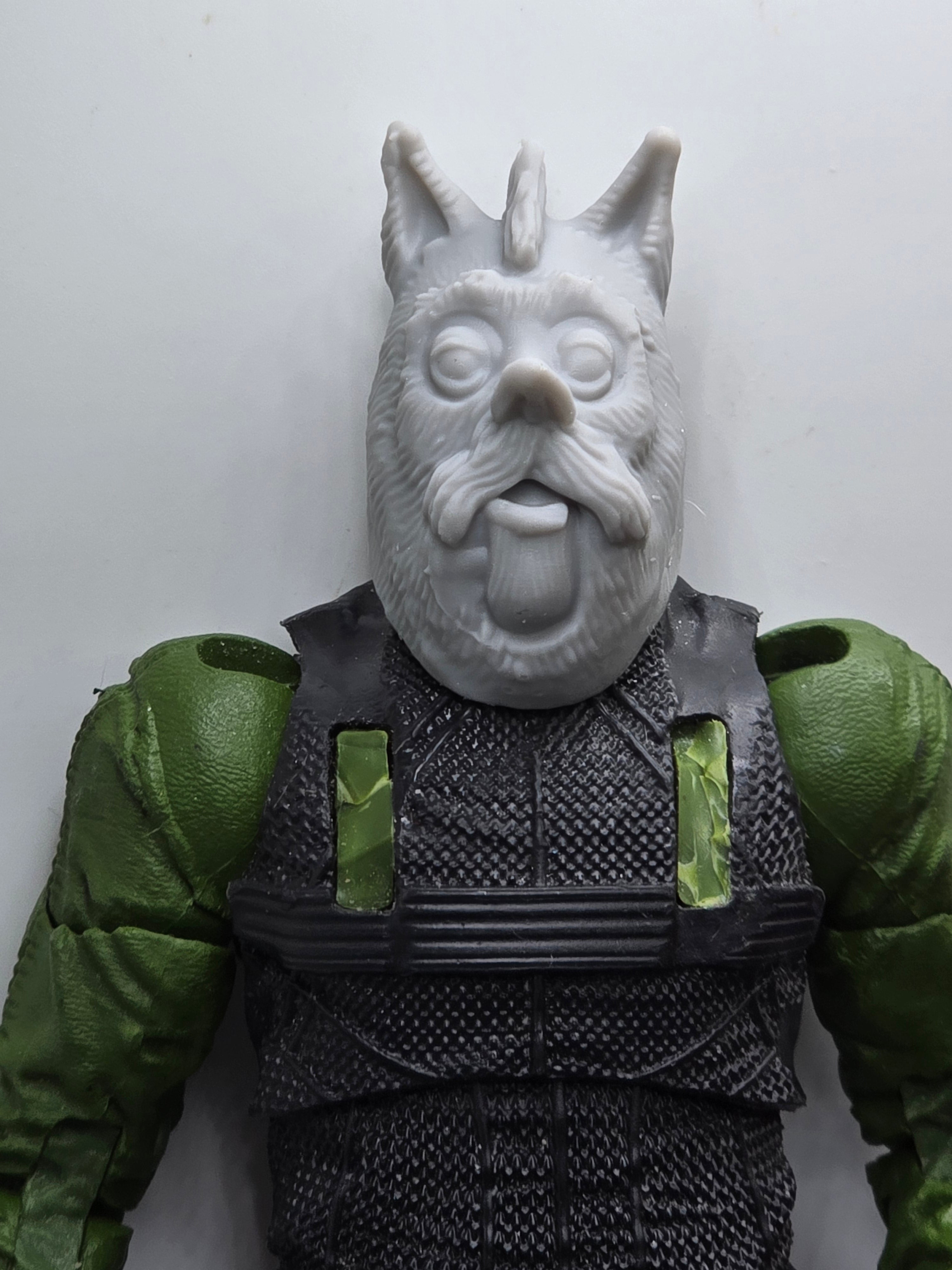 Custom 3d Printed Classified Legends Compatible Comic Multiverse Green alight G'nort Heads 1/12 1-10 1/18 Scale