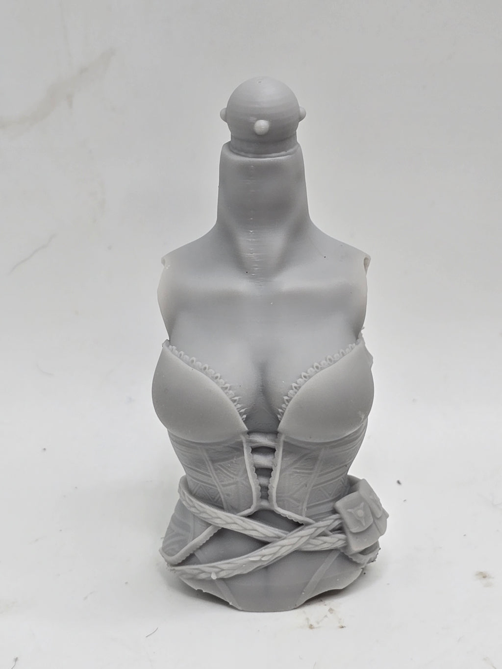 3d Printed Mythic Legions Scale Head 2.0 Female Elf w/Straps Torso 1:12 6" Scale.