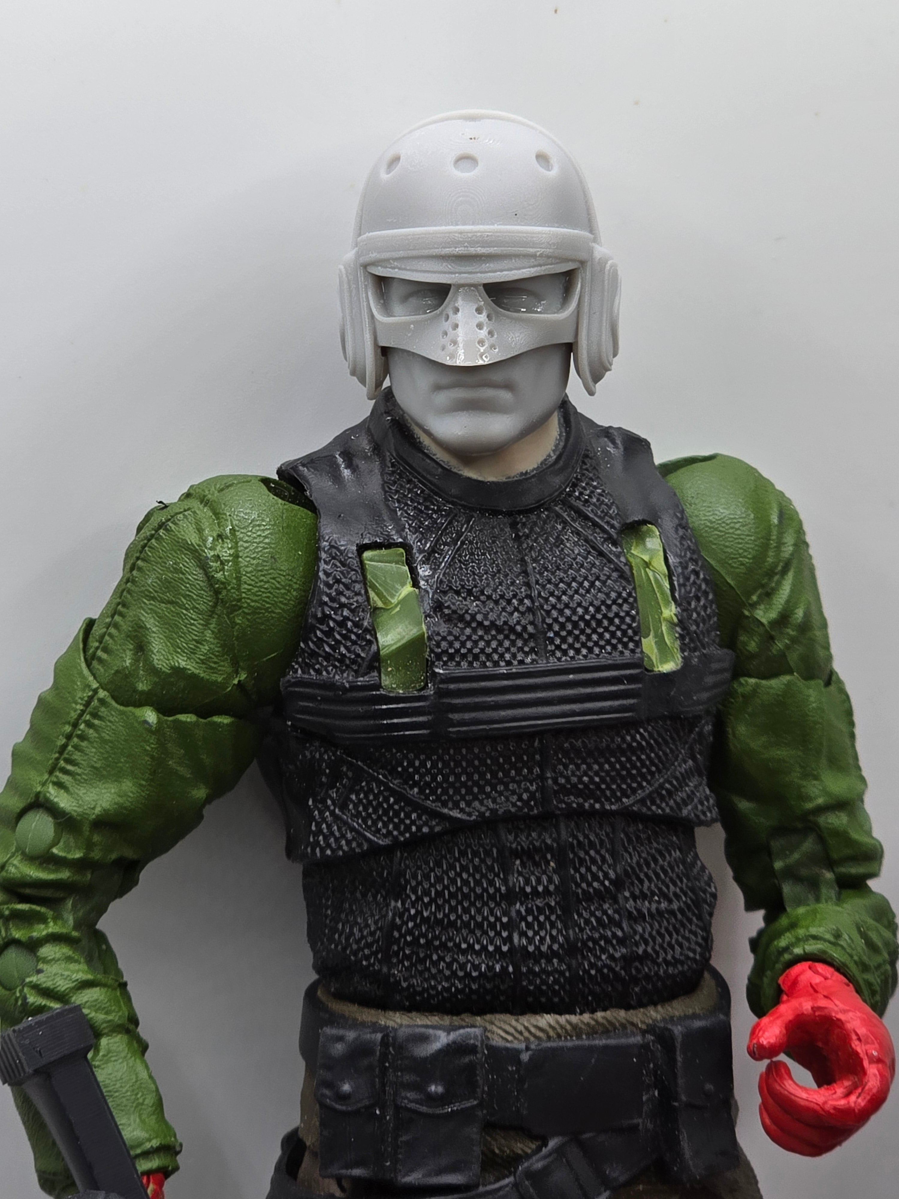 Custom 3d Printed Classified Legends Compatible Comic Multiverse Blizzard Head#2 1/12 1-10 1/18 Scale
