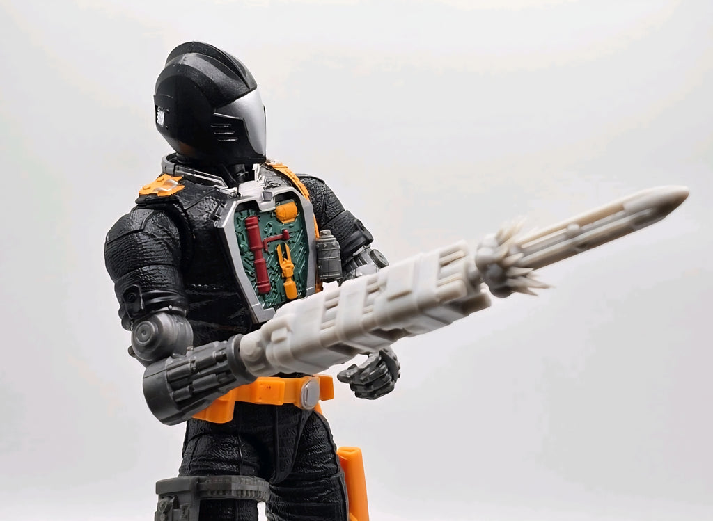 Custom 3d Printed Compatible Classified Legends Comic Multiverse Battle Android Accessory  1:12 6" Scale - Missile Launcher Accessory
