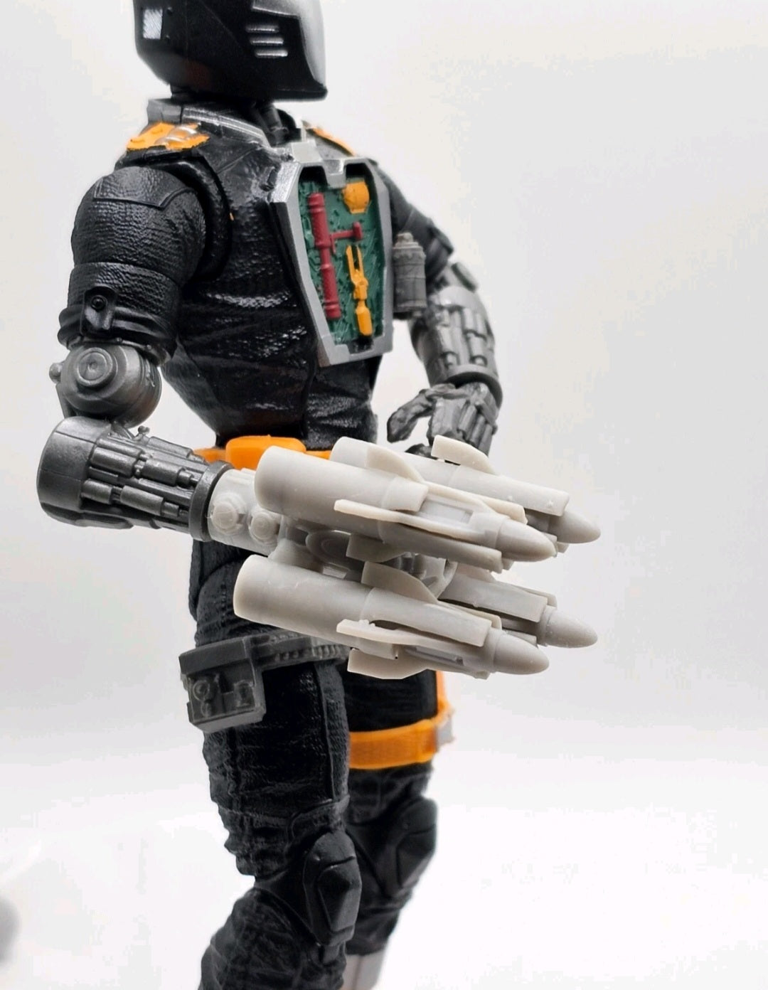 Custom 3d Printed Compatible Classified Legends Comic Multiverse Battle Android Accessory  1:12 6" Scale - 4 Missile Launcher Accessory