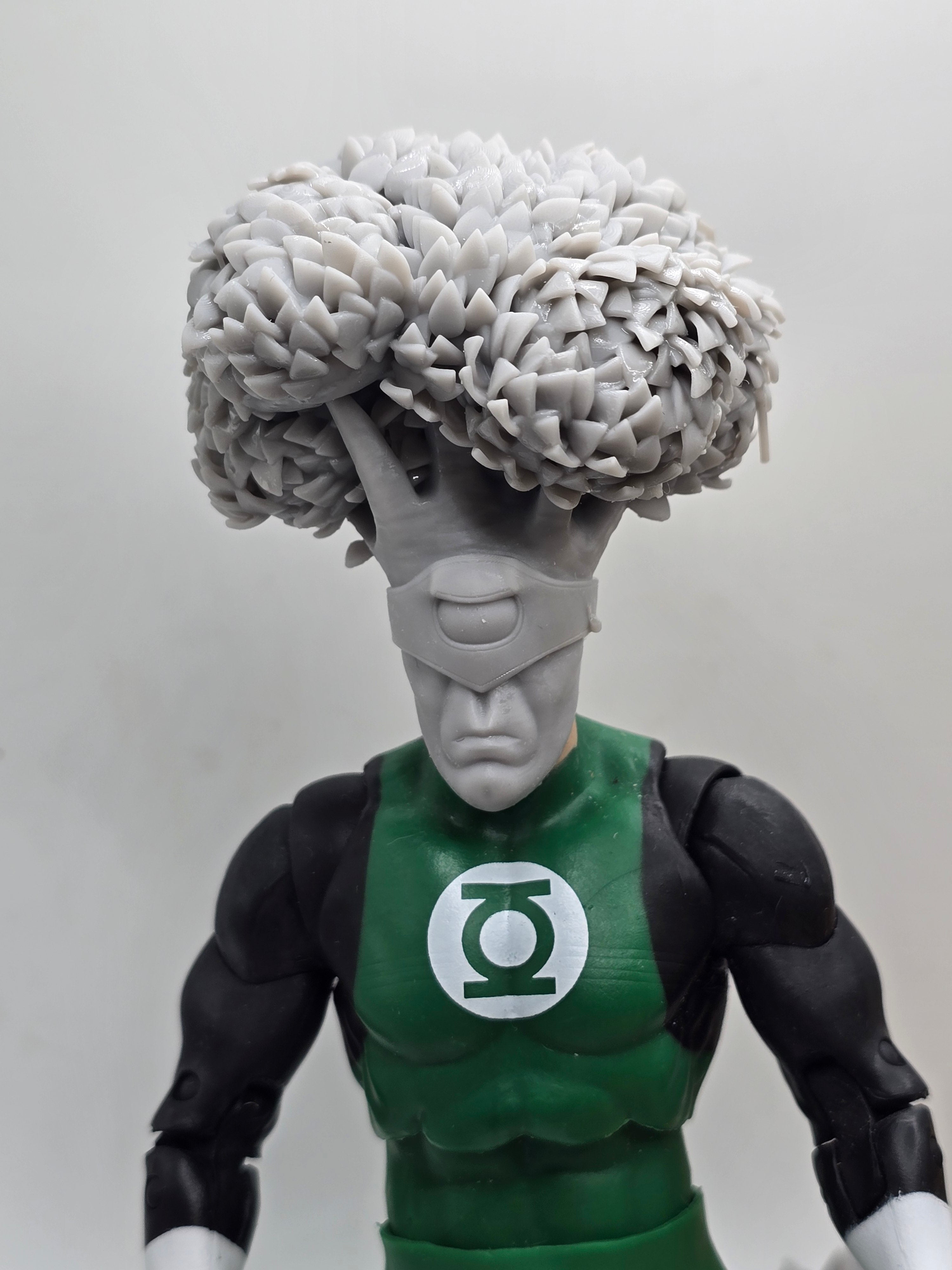 Custom 3d Printed Classified Legends Compatible Comic Multiverse Green Light Corps Medphyll Heads 1/12 1-10 1/18 Scale