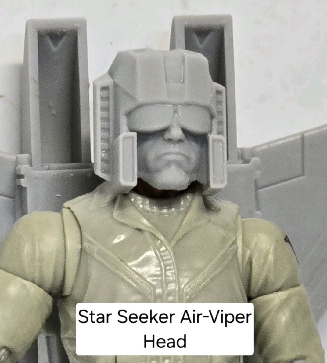 Custom 3d Printed Compatible Classified Legends Comic Multiverse Star Seeker Head 1:12 6" Scale.