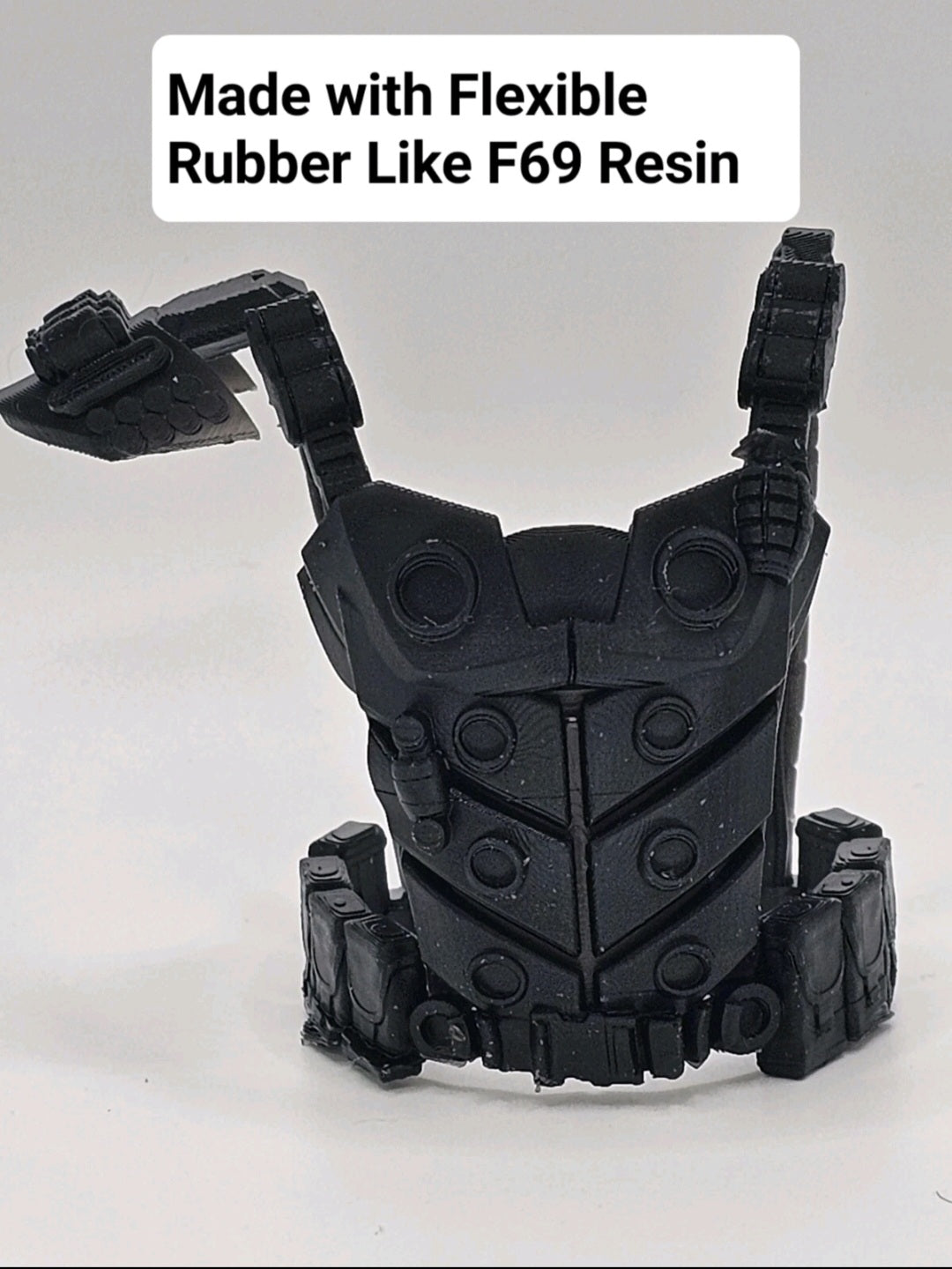 Custom 3d Printed Compatible Classified Legends Comic Multiverse Space Marine Flexible Vest 1:12 6" Scale.