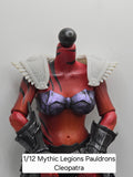 3d Printed Mythic Legions Scale Head 2.0 CleopatraPauldrons 1:12 6" Scale.