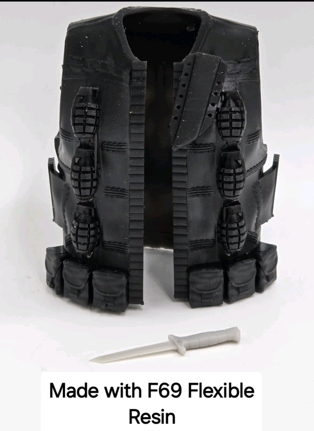 Custom 3d Printed Compatible Classified Legends Comic Multiverse Demolisher Flexible Vest 1:12 6" Scale.