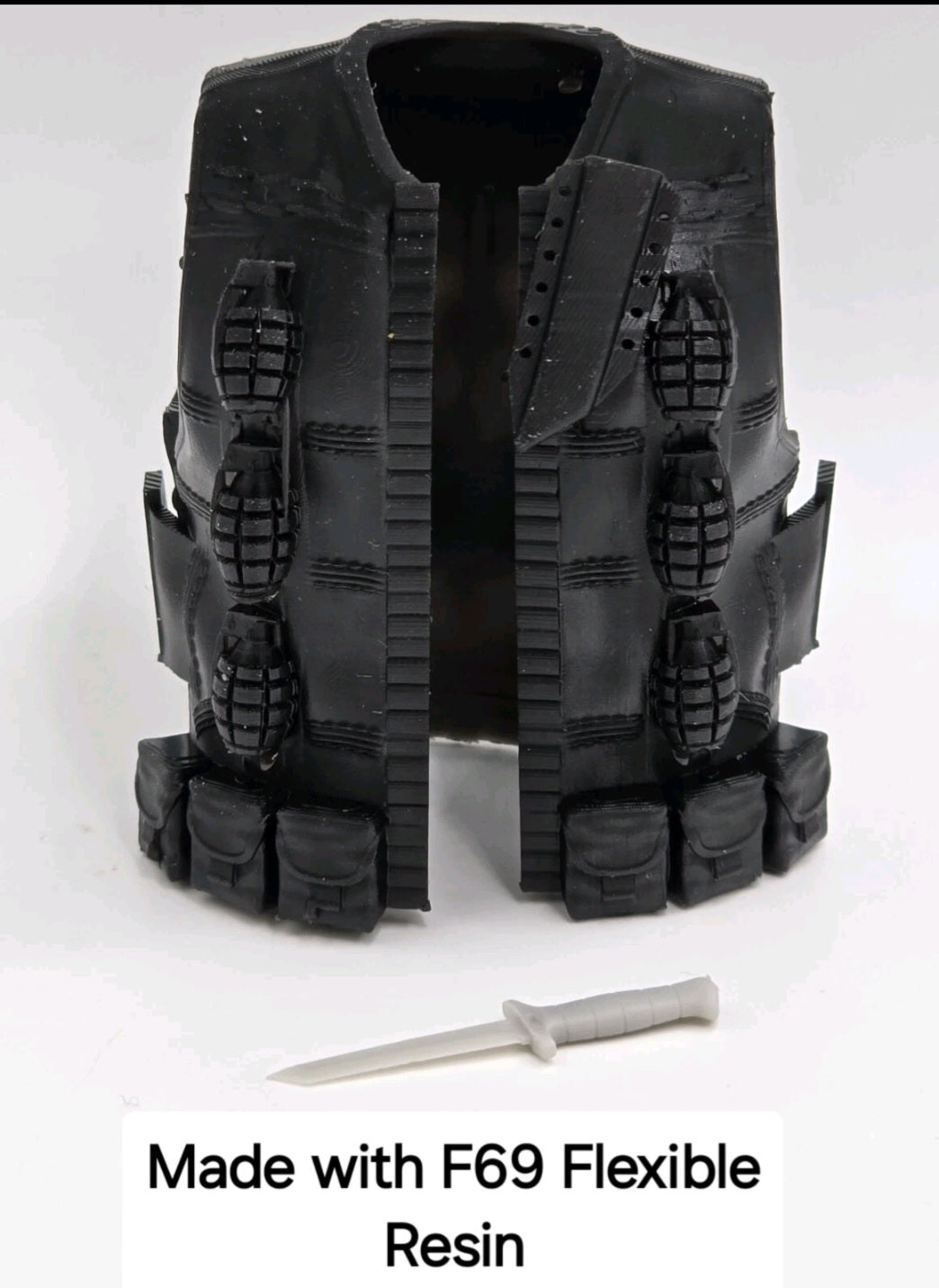 Custom 3d Printed Compatible Classified Legends Comic Multiverse Demolisher Flexible Vest 1:12 6" Scale.