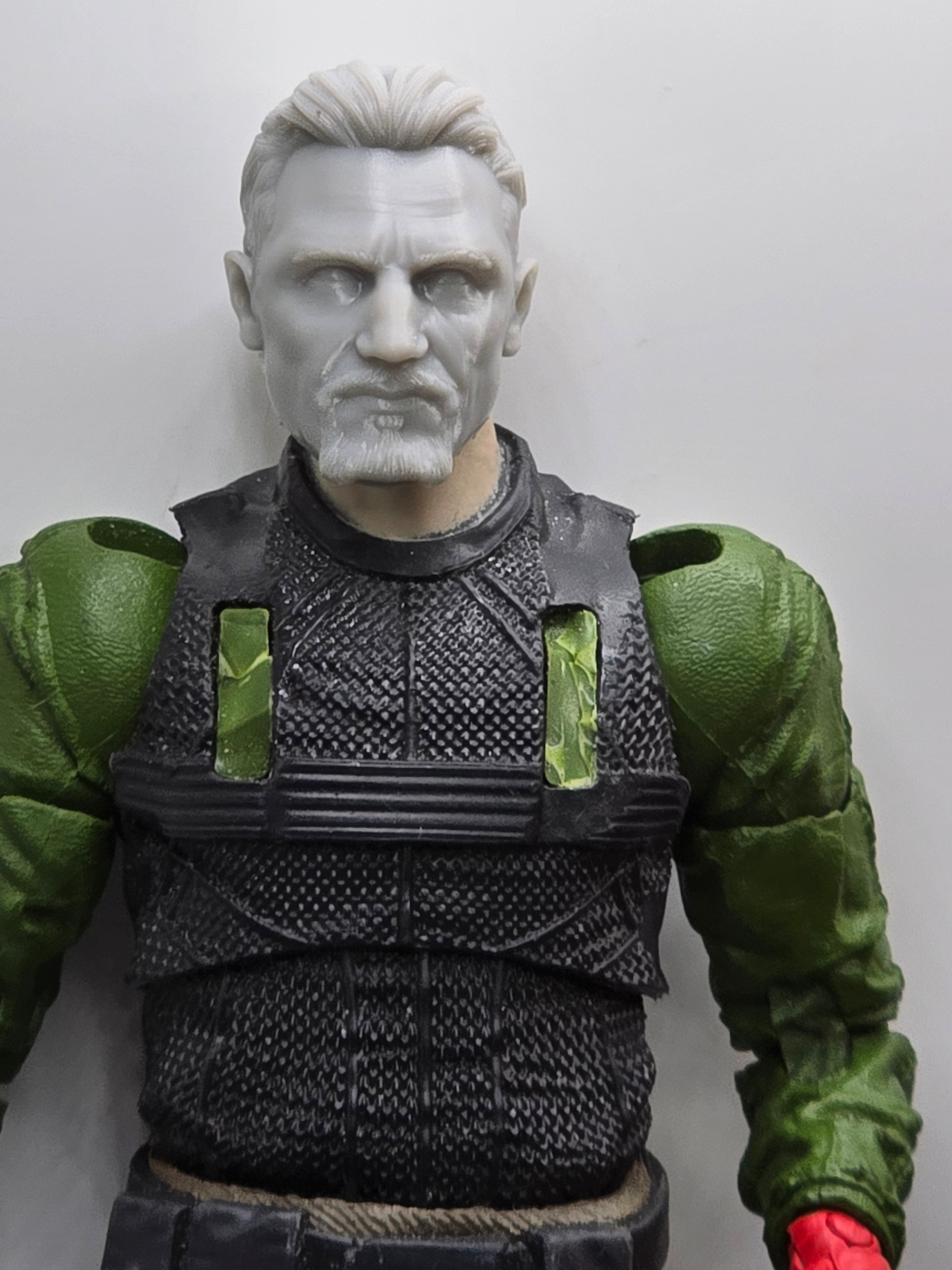 Custom 3d Printed Classified Legends Compatible Comic Multiverse Ra's Liam Heads 1/12 1-10 1/18 Scale