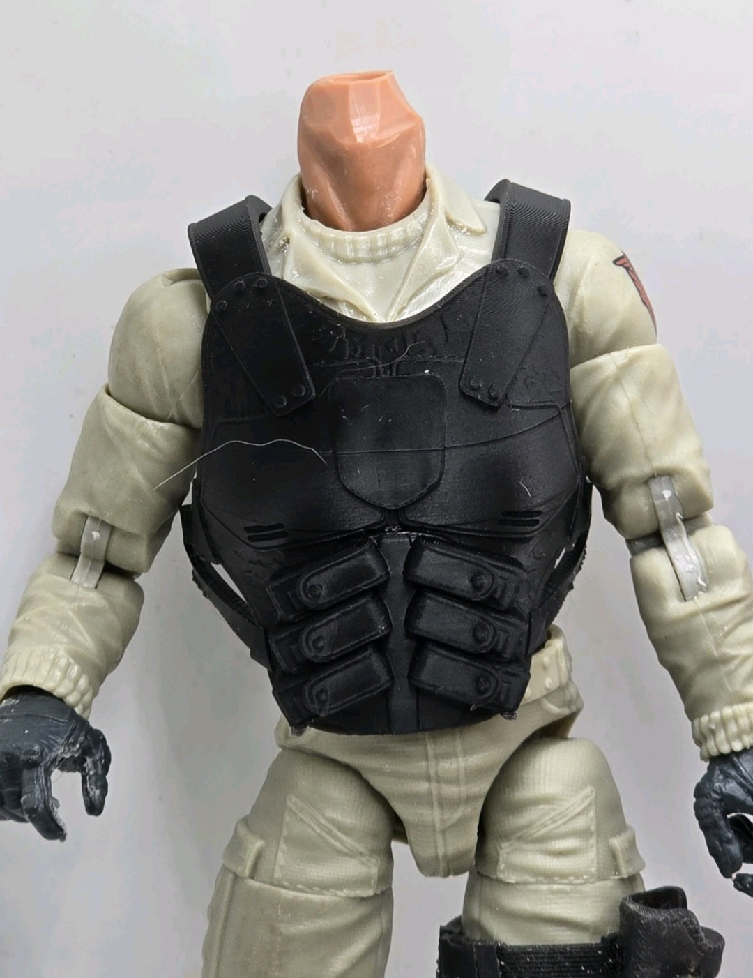 Custom 3d Printed Compatible Classified Legends Comic Multiverse Field Commander Flexible Vest 1:12 6" Scale.