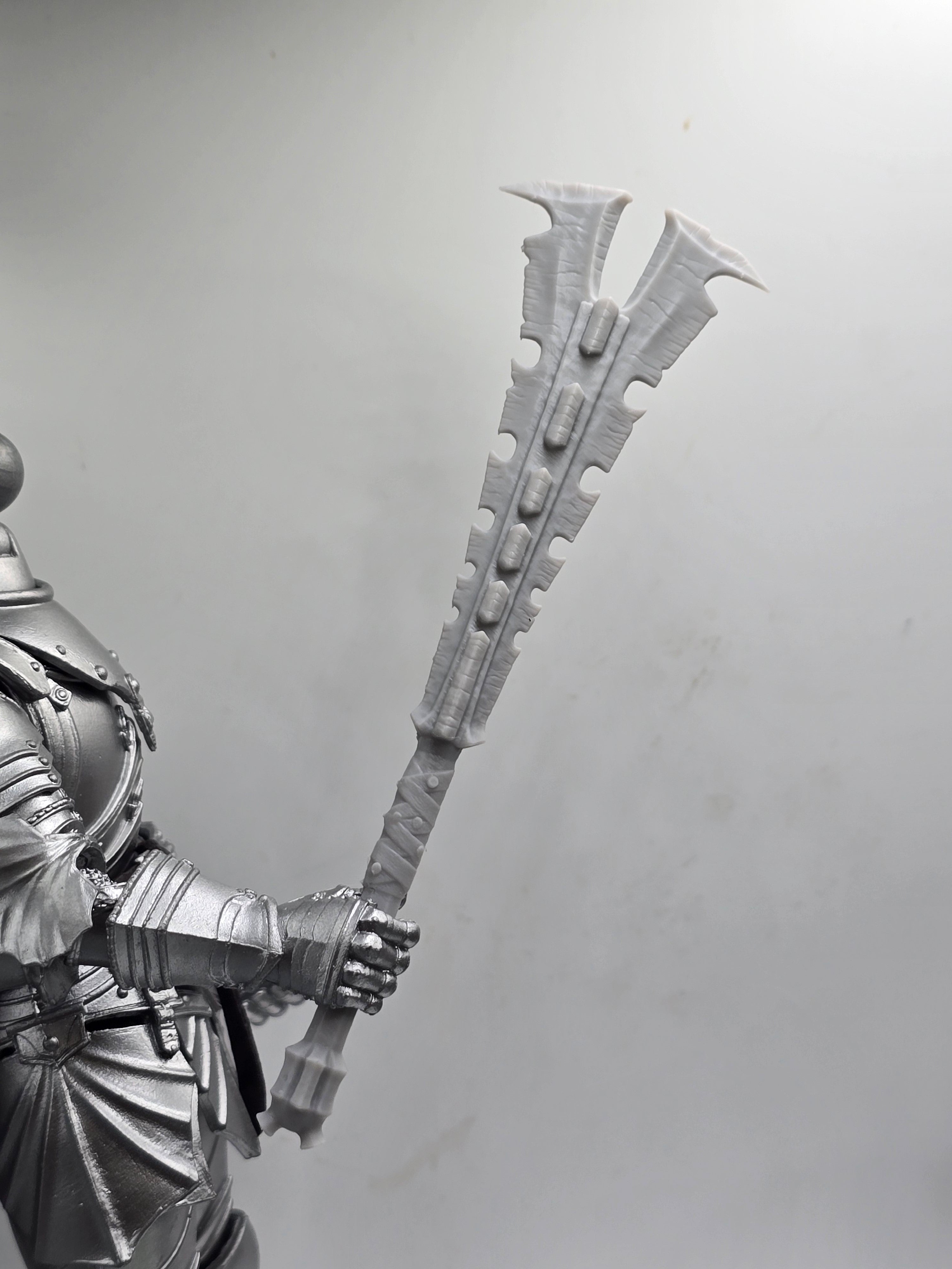 Custom 3d Printed Compatible Classified Legends Comic Mythic Legions  Multiverse Ring Movie Orc Mace  1:12 6" Scale.