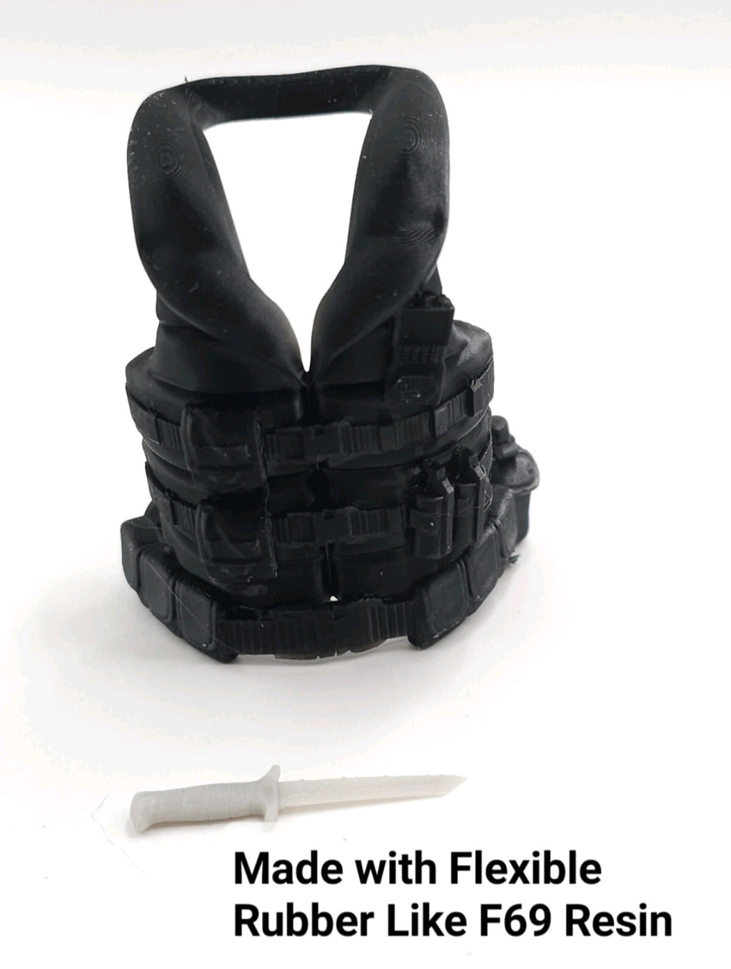 Custom 3d Printed Compatible Classified Legends Comic Multiverse Hovercraft Pilot Cutter Flexible Vest 1:12 6" Scale.