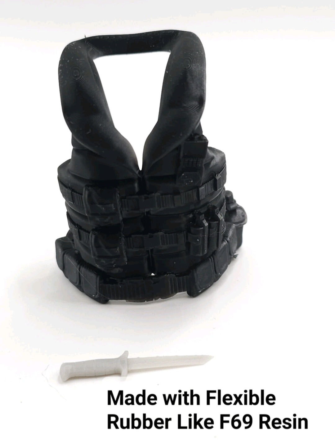 Custom 3d Printed Compatible Classified Legends Comic Multiverse Hovercraft Pilot Cutter Flexible Vest 1:12 6" Scale.