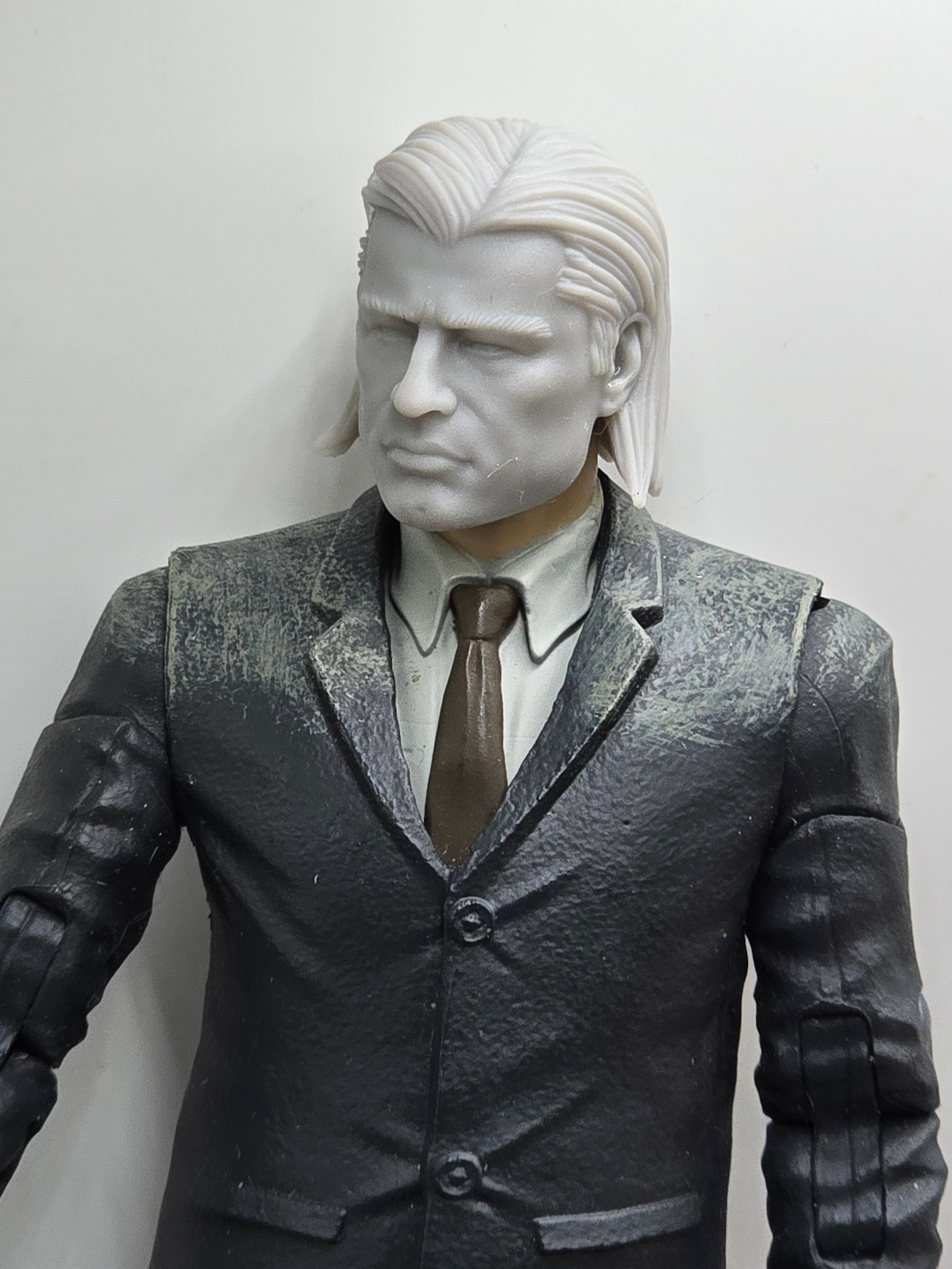 Custom 3d Printed Classified Legends Compatible Comic Multiverse Vincent Travolta Heads 1/12 1-10 1/18 Scale