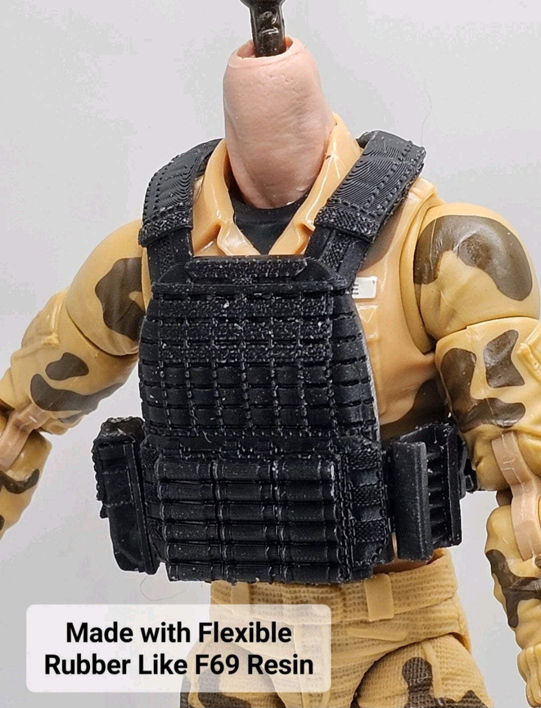 Custom 3d Printed Compatible Classified Legends Comic Multiverse Tacticle v5 Flexible Vest 1:12 6" Scale.