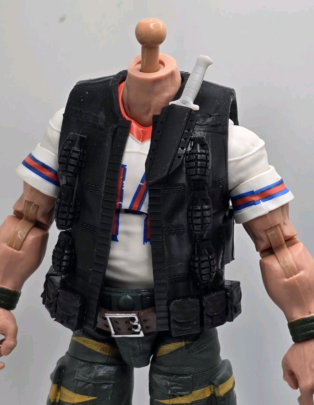 Custom 3d Printed Compatible Classified Legends Comic Multiverse Demolisher Flexible Vest 1:12 6" Scale.