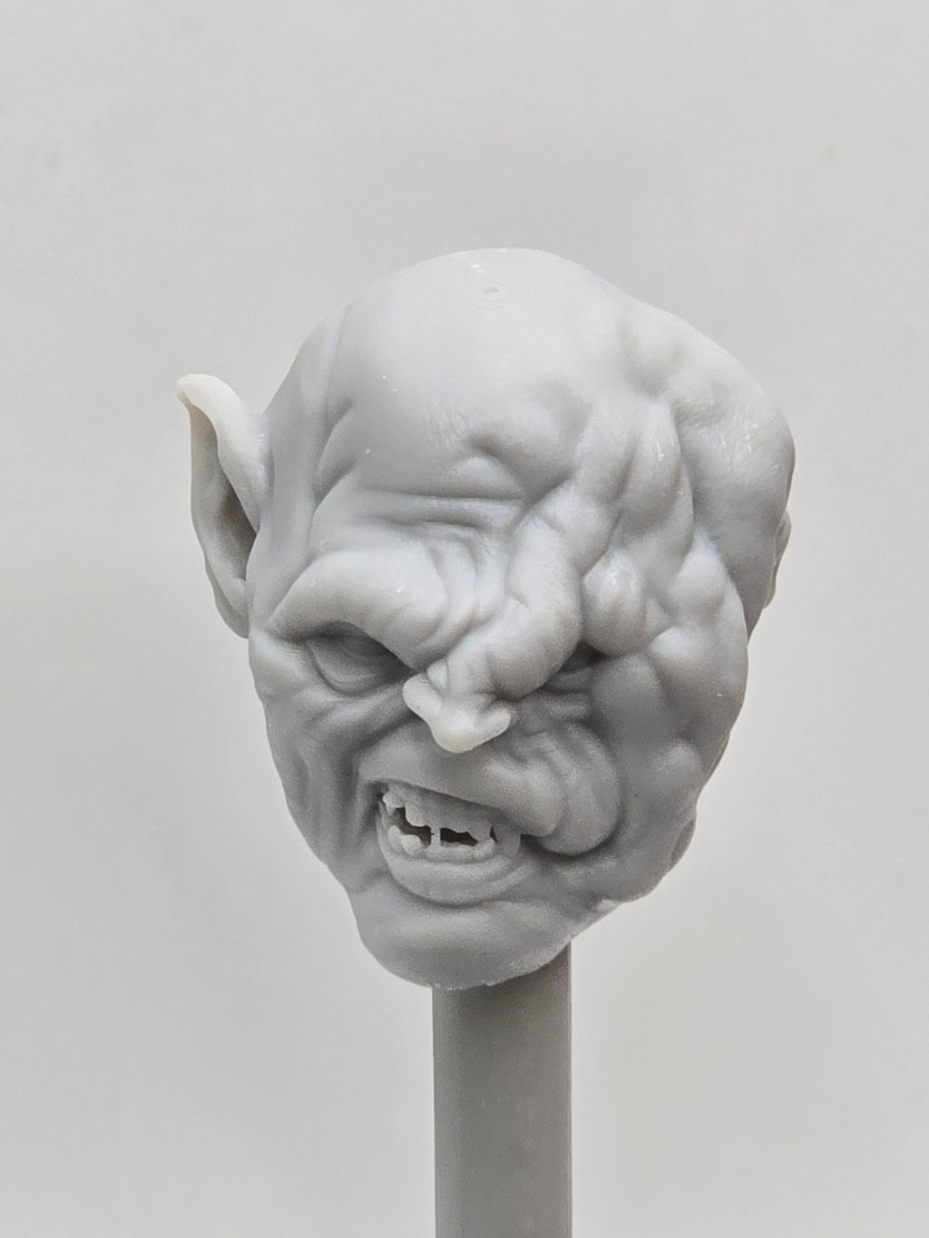 3d Printed Mythic Legions Scale Head 1.0 Orc Gothmog Head  1:12 6" Scale.