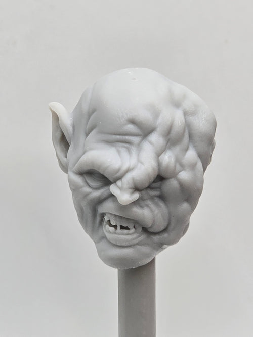 3d Printed Mythic Legions Scale Head 1.0 Orc Gothmog Head  1:12 6" Scale.