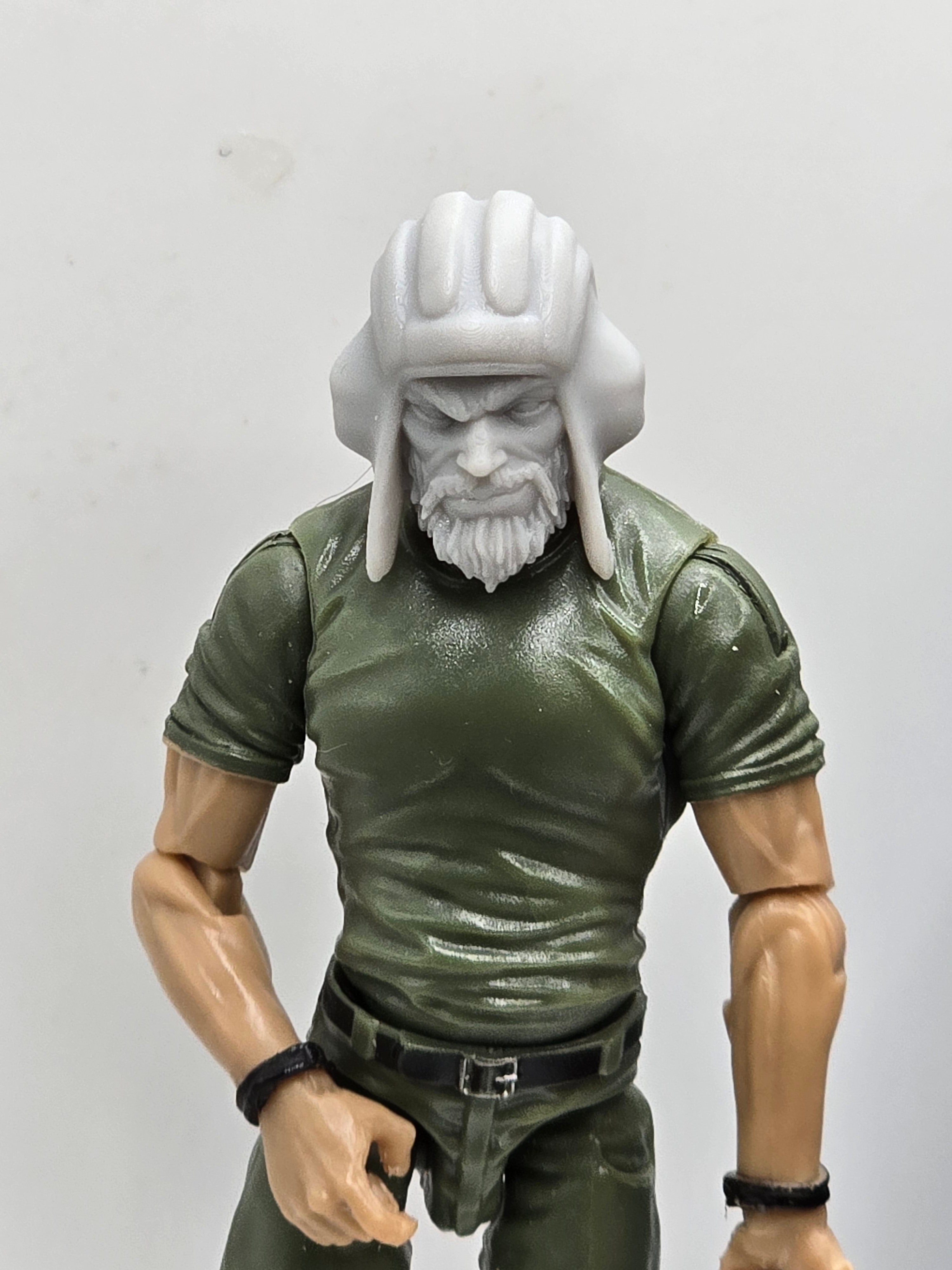 Custom 3d Printed Classified Legends Compatible Comic Multiverse Russian Pilot Head 1/12 1-10 1/18 Scale