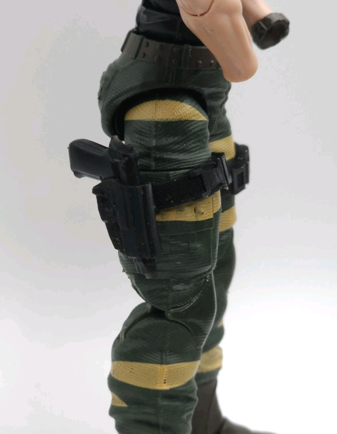 Custom 3d Printed Compatible Classified Legends Comic Multiverse Tacticle Flexible Sheath w/Pistol  1:12 6" Scale.