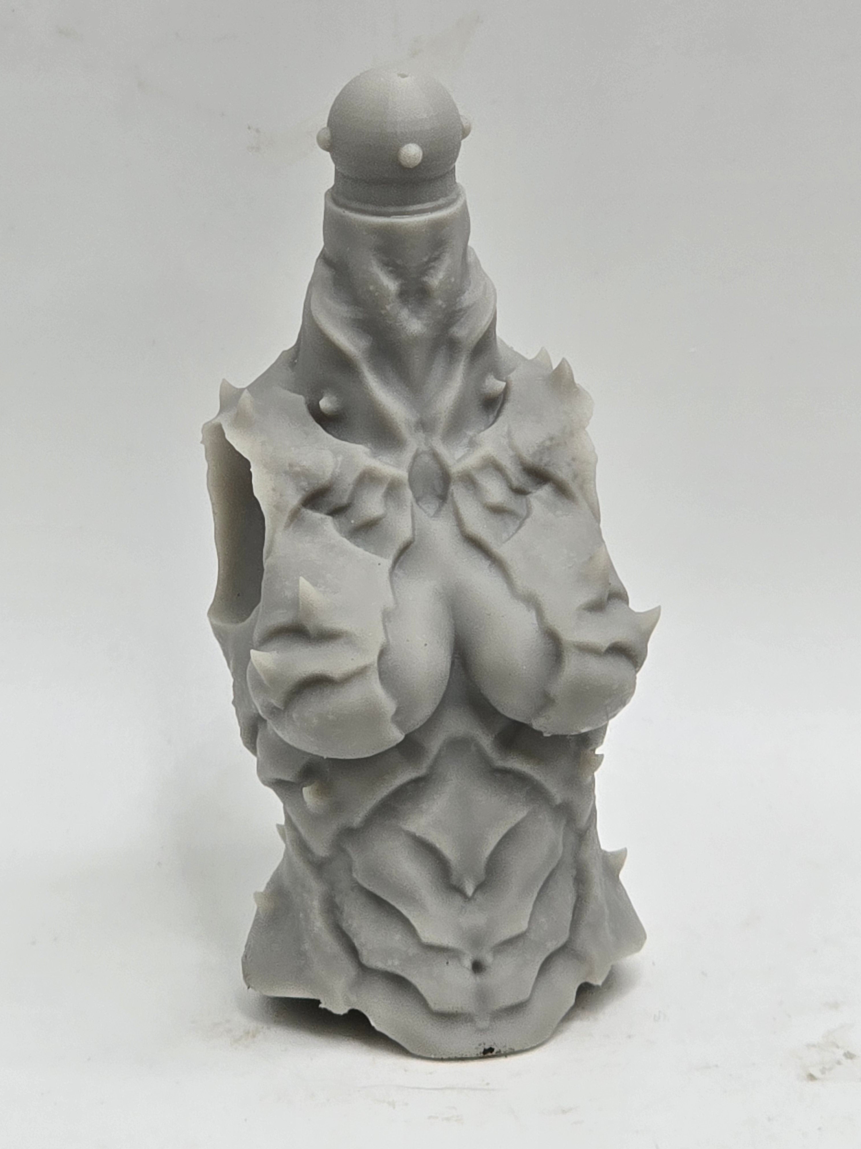 3d Printed Mythic Legions Scale Head 2.0 Spider Priestess Torso 1:12 6" Scale.