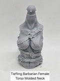 3d Printed Mythic Legions Scale Head 2.0 Tiefling Barbarian Torso 1:12 6" Scale.