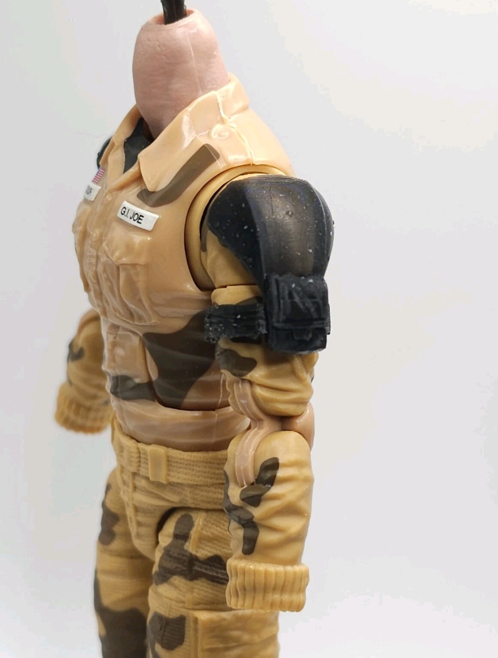 Custom 3d Printed Compatible Classified Legends Comic Multiverse Flexible Armored Shoulders 1:12 6" Scale.