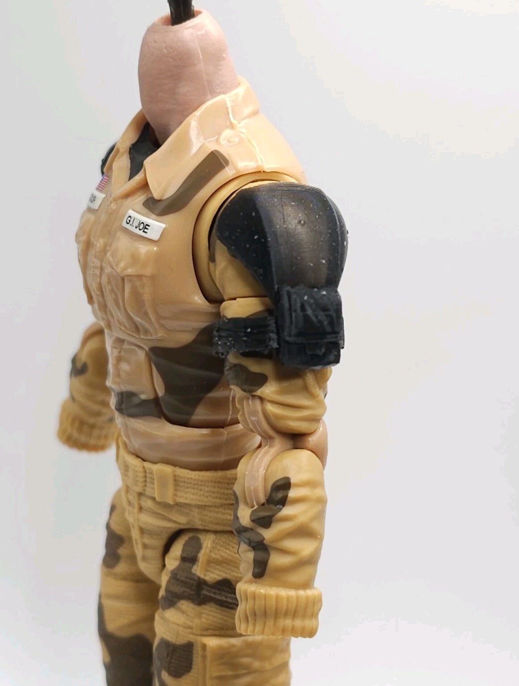 Custom 3d Printed Compatible Classified Legends Comic Multiverse Flexible Armored Shoulders 1:12 6" Scale.