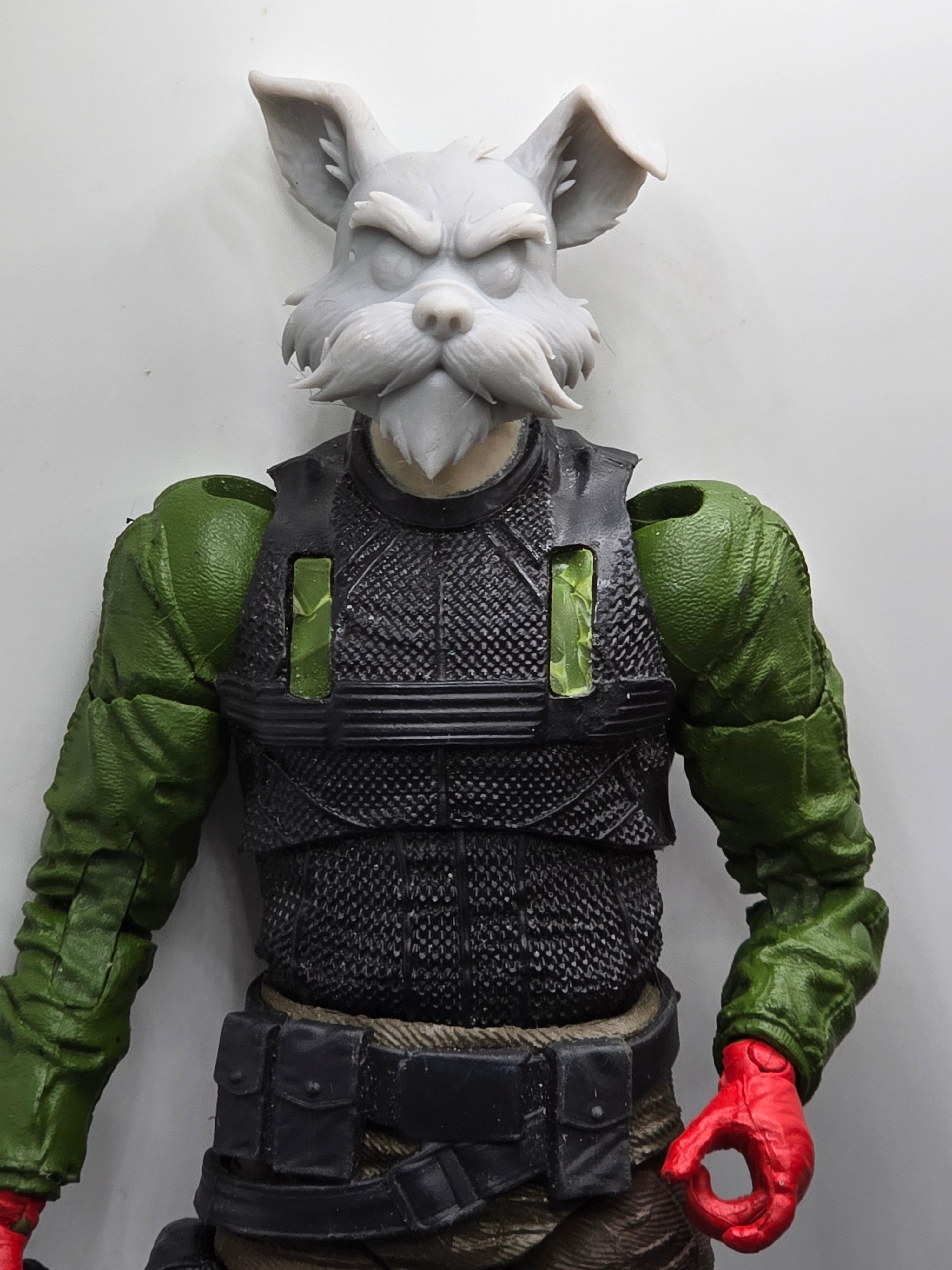 Custom 3d Printed Classified Legends Compatible Comic Multiverse Green alight G'nort Heads 1/12 1-10 1/18 Scale