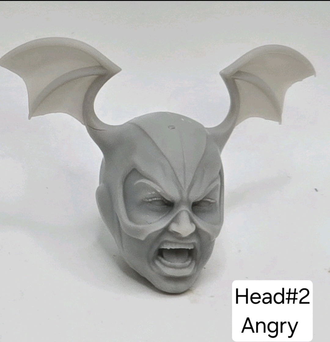Custom 3d Printed Classified Legends Compatible Comic Multiverse Red Light Corps Bleez Scream Heads 1/12 1-10 1/18 Scale