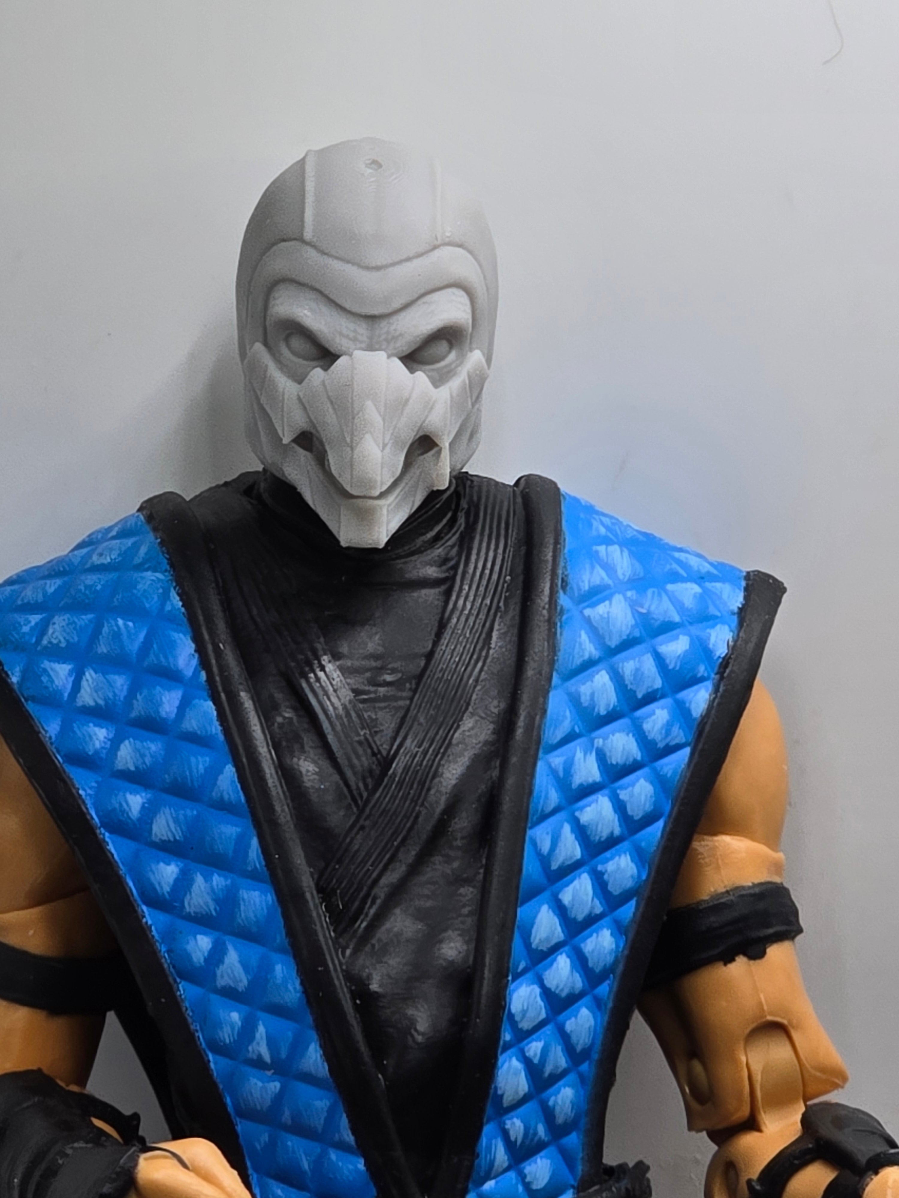 Custom 3d Printed Classified Legends Compatible Comic Multiverse Video Game Combat of Mortals Reptile Head 1/12 1-10 1/18 Scale