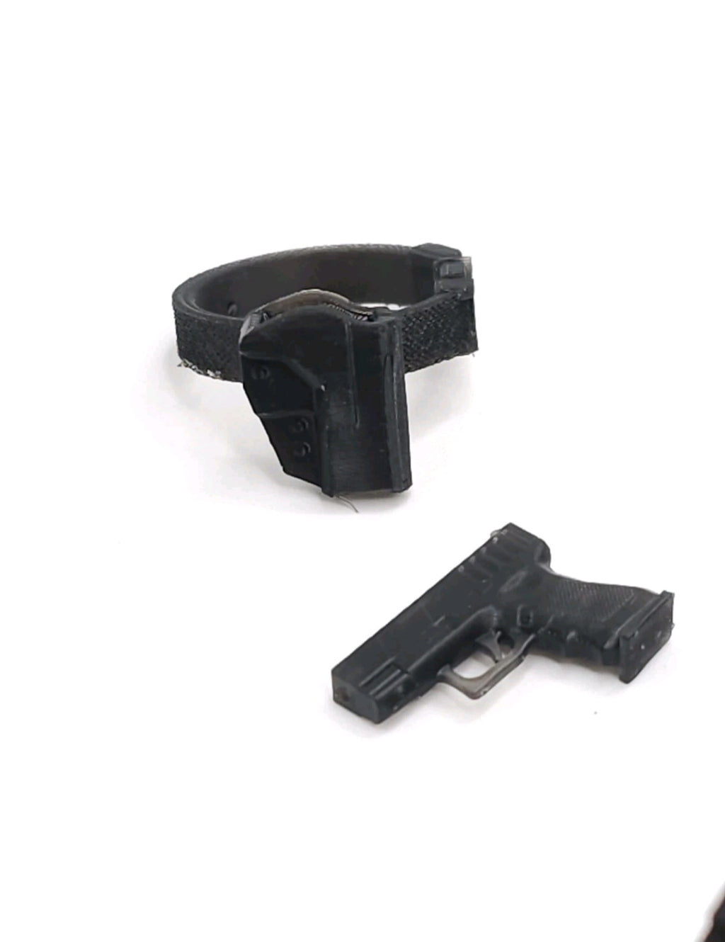 Custom 3d Printed Compatible Classified Legends Comic Multiverse Tacticle Flexible Sheath w/Pistol  1:12 6" Scale.