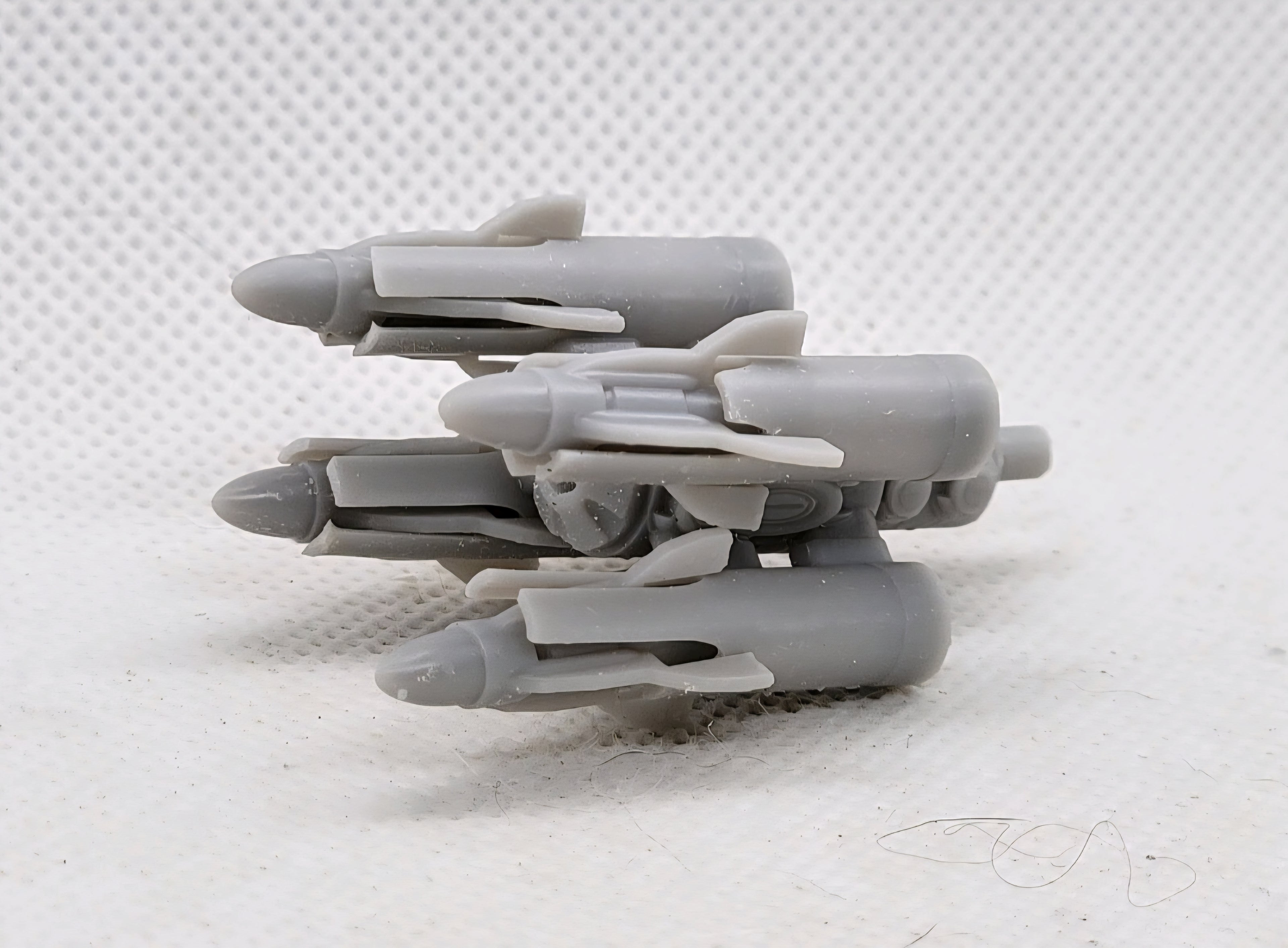 Custom 3d Printed Compatible Classified Legends Comic Multiverse Battle Android Accessory  1:12 6" Scale - 4 Missile Launcher Accessory