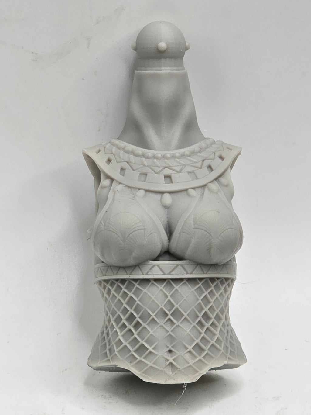 3d Printed Mythic Legions Scale Head 2.0 Goddess Isis Torso 1:12 6" Scale.