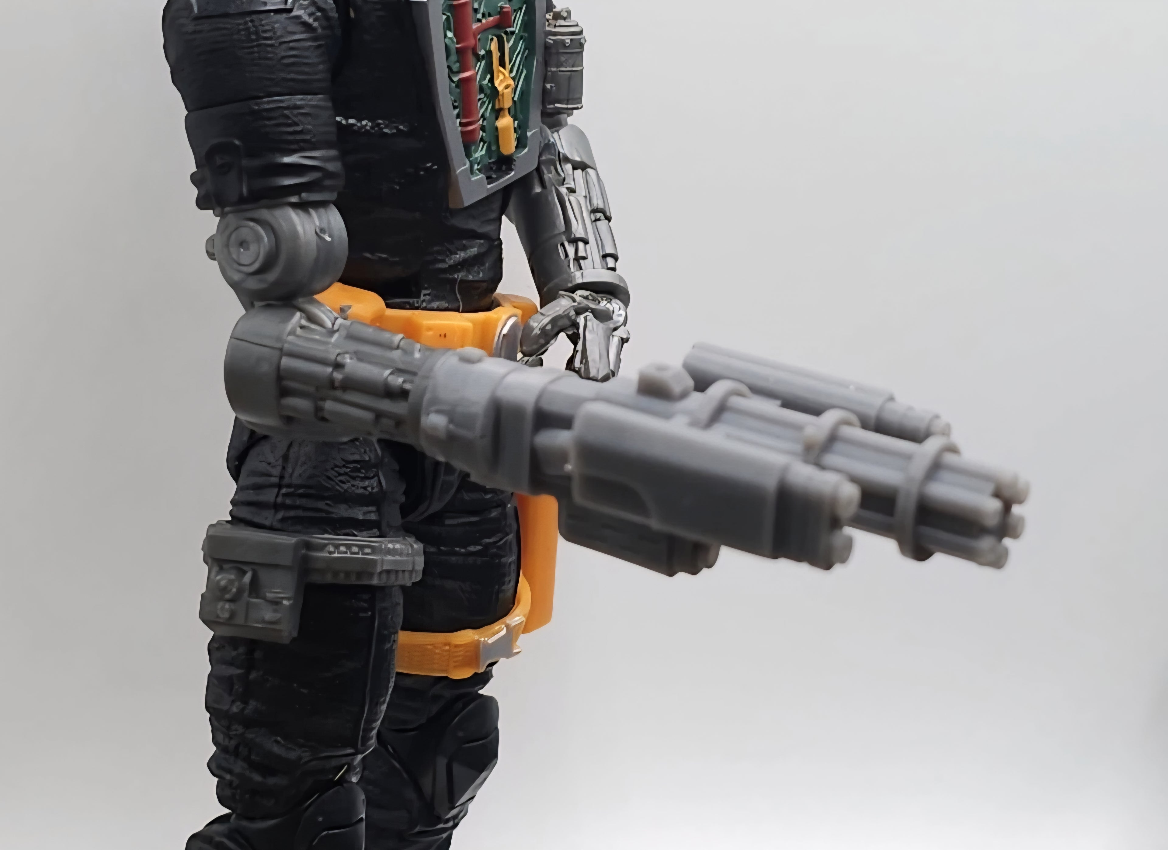 Custom 3d Printed Compatible Classified Legends Comic Multiverse Battle Android Accessory  1:12 6" Scale - Mini Gun Accessory