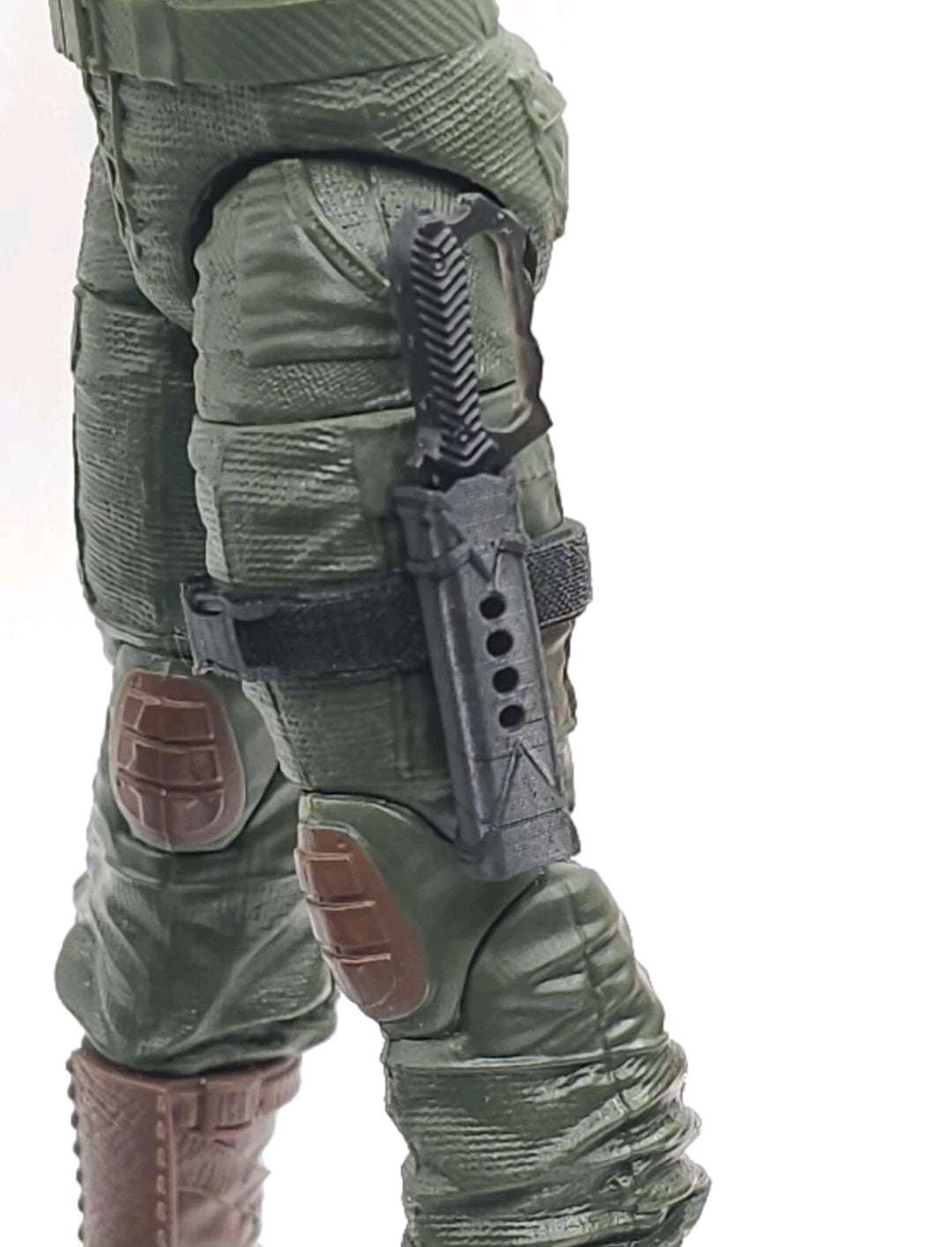 Custom 3d Printed Compatible Classified Legends Comic Multiverse Flexible Knuckle Knife Sheath 1:12 6" Scale.