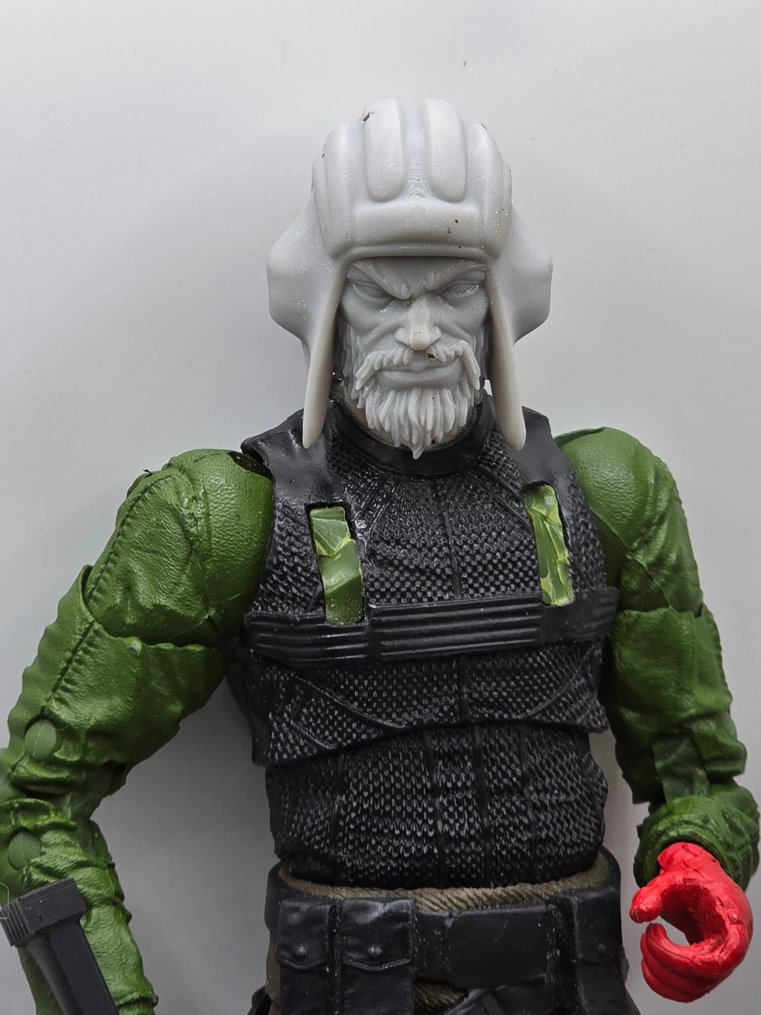 Custom 3d Printed Classified Legends Compatible Comic Multiverse Russian Pilot Head 1/12 1-10 1/18 Scale