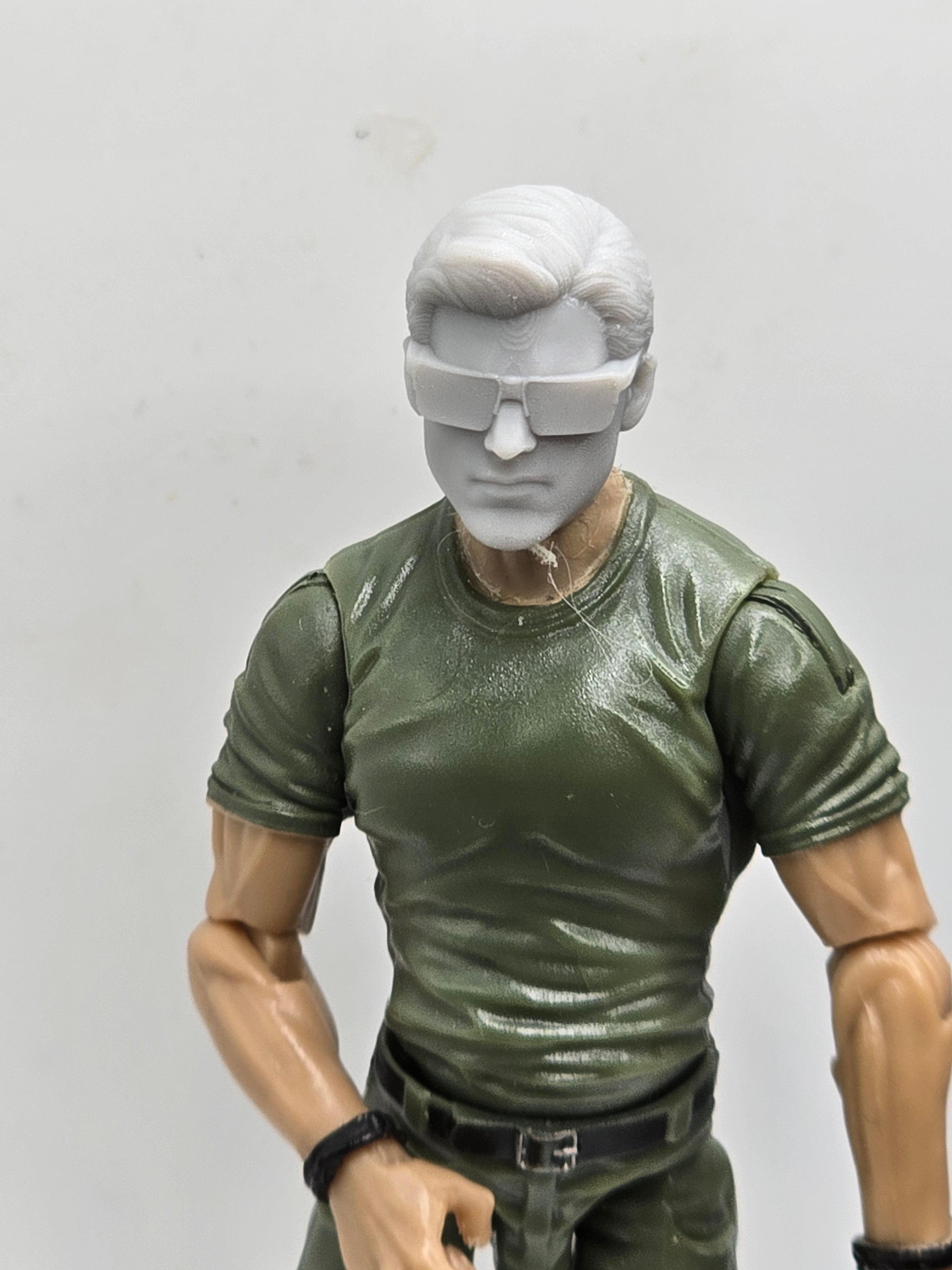 Custom 3d Printed Classified Legends Compatible Comic Multiverse Doctor Dexter Head#1 1/12 1-10 1/18 Scale